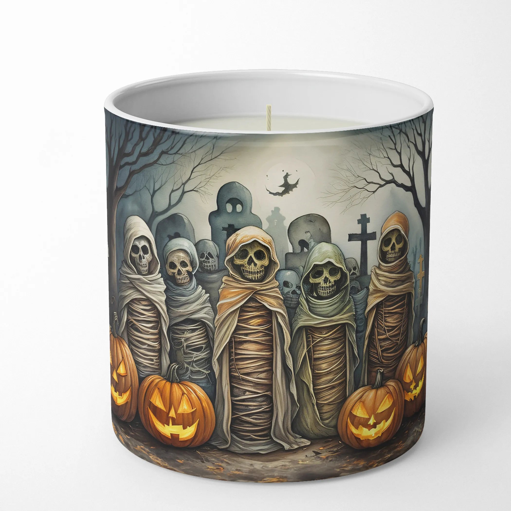Mummies Spooky Halloween Decorative Soy Candle
