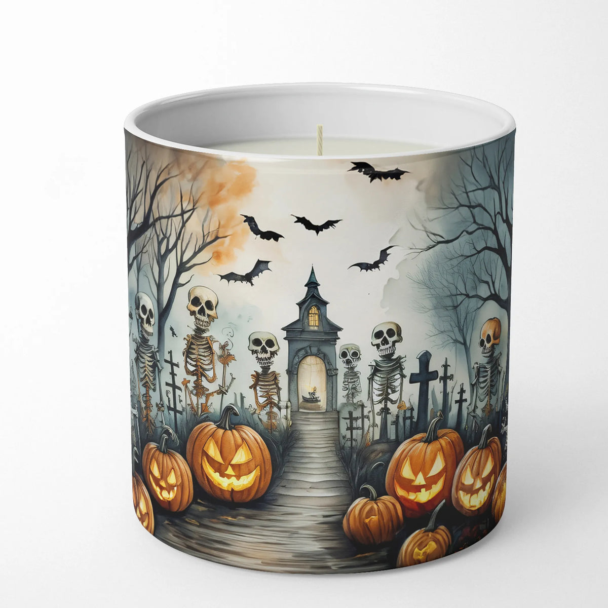 Skeleton Spooky Halloween Decorative Soy Candle