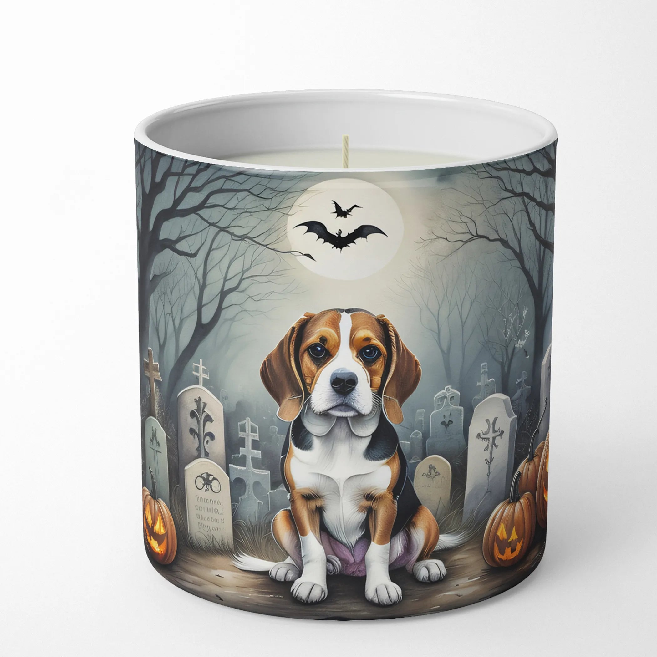 Beagle Spooky Halloween Decorative Soy Candle