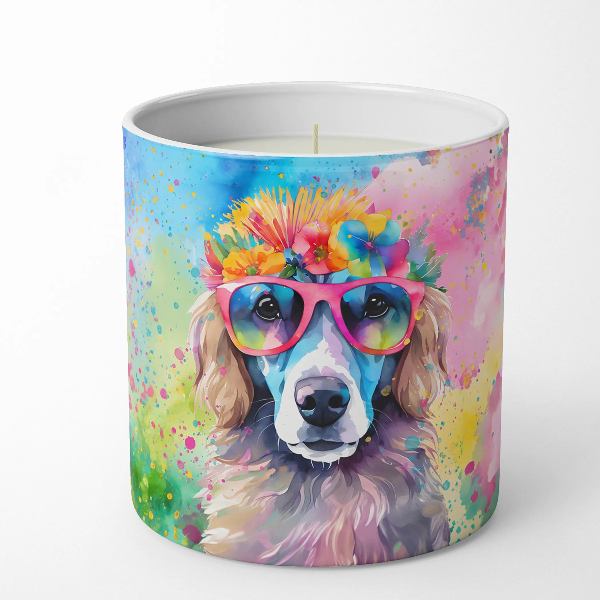 Poodle Hippie Dawg Decorative Soy Candle