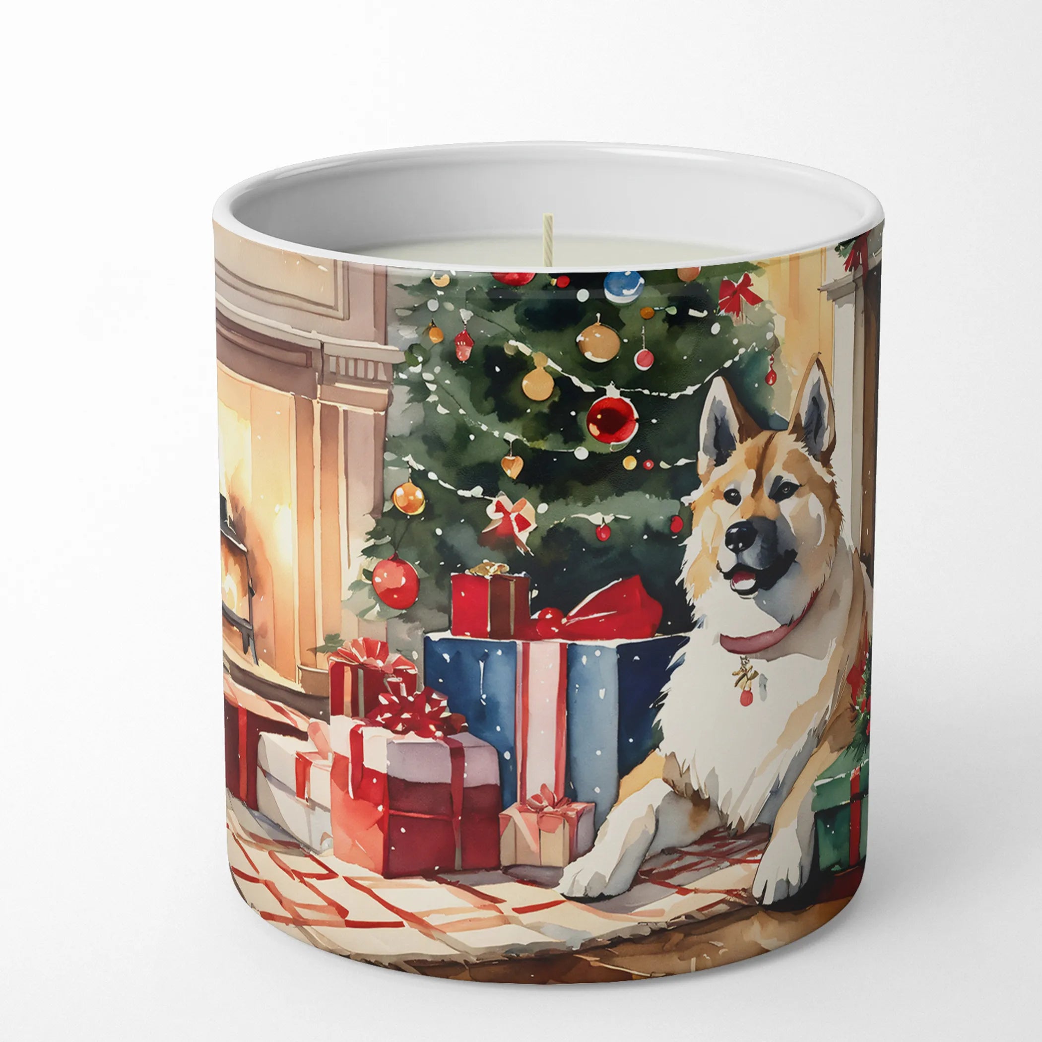 Akita Cozy Christmas Decorative Soy Candle