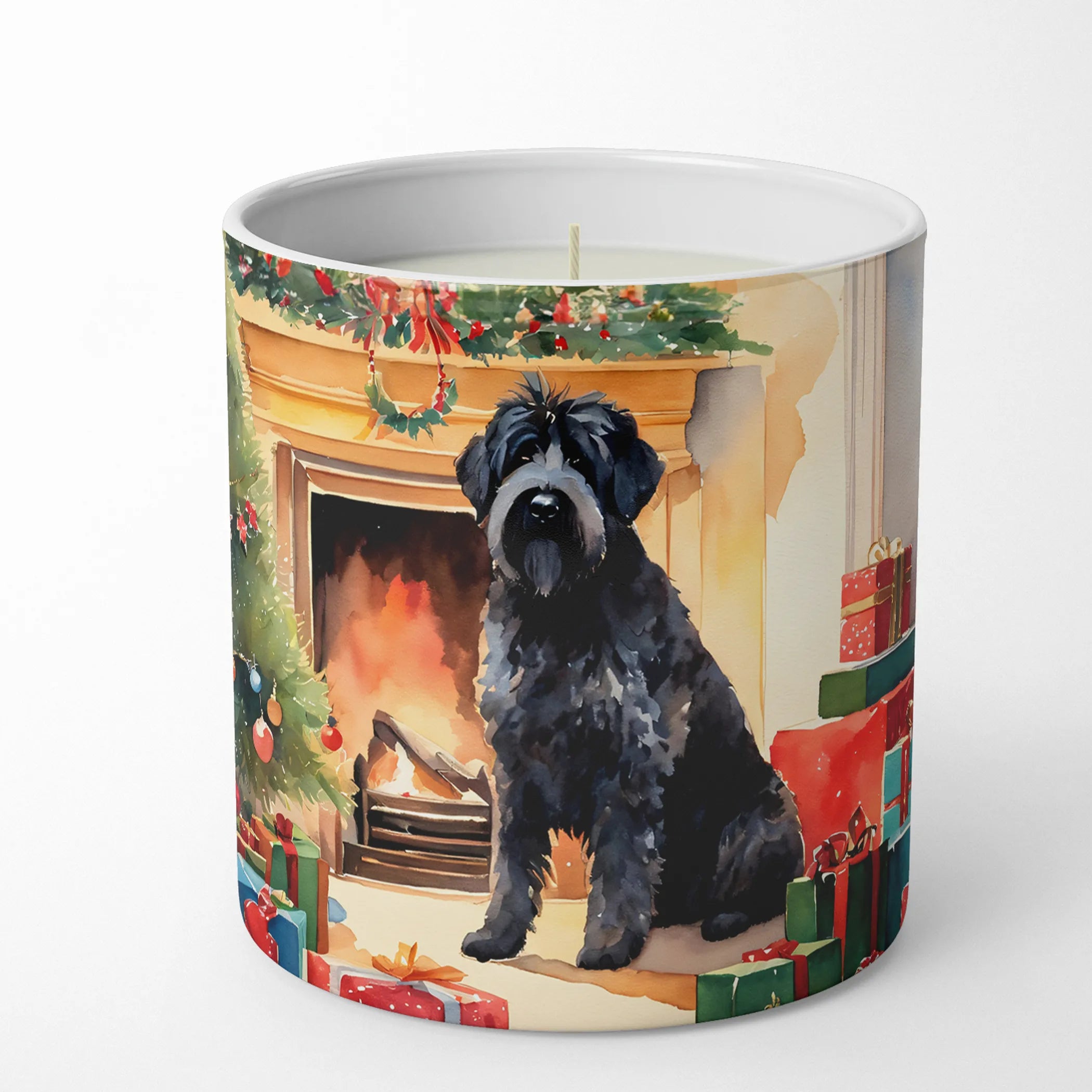 Bouvier Des Flandres Cozy Christmas Decorative Soy Candle