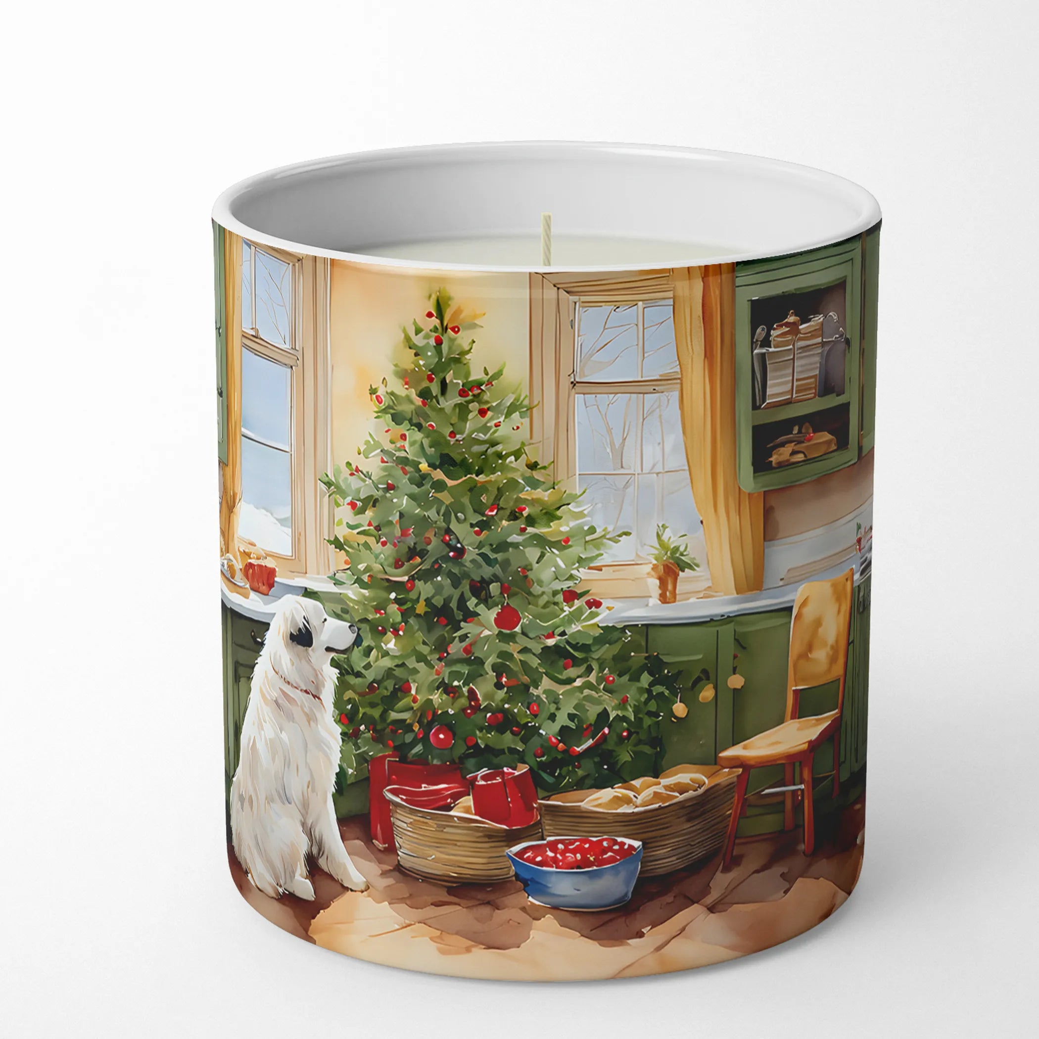 Great Pyrenees Christmas Cookies Decorative Soy Candle