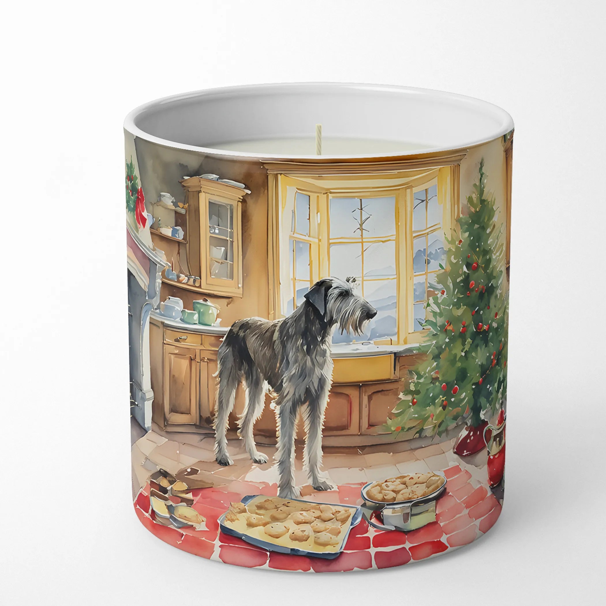 Irish Wolfhound Christmas Cookies Decorative Soy Candle
