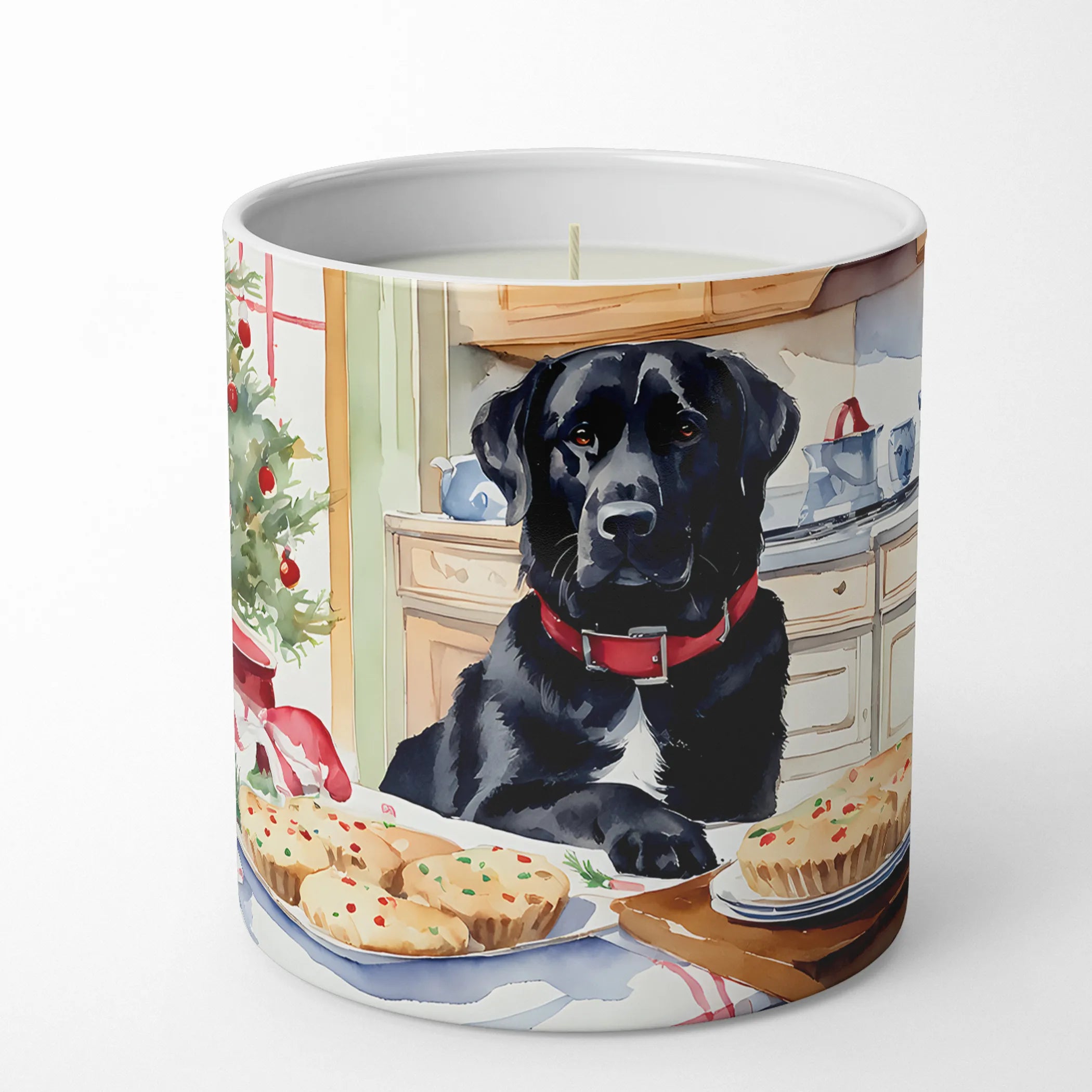 Labrador Retriever Christmas Cookies Decorative Soy Candle