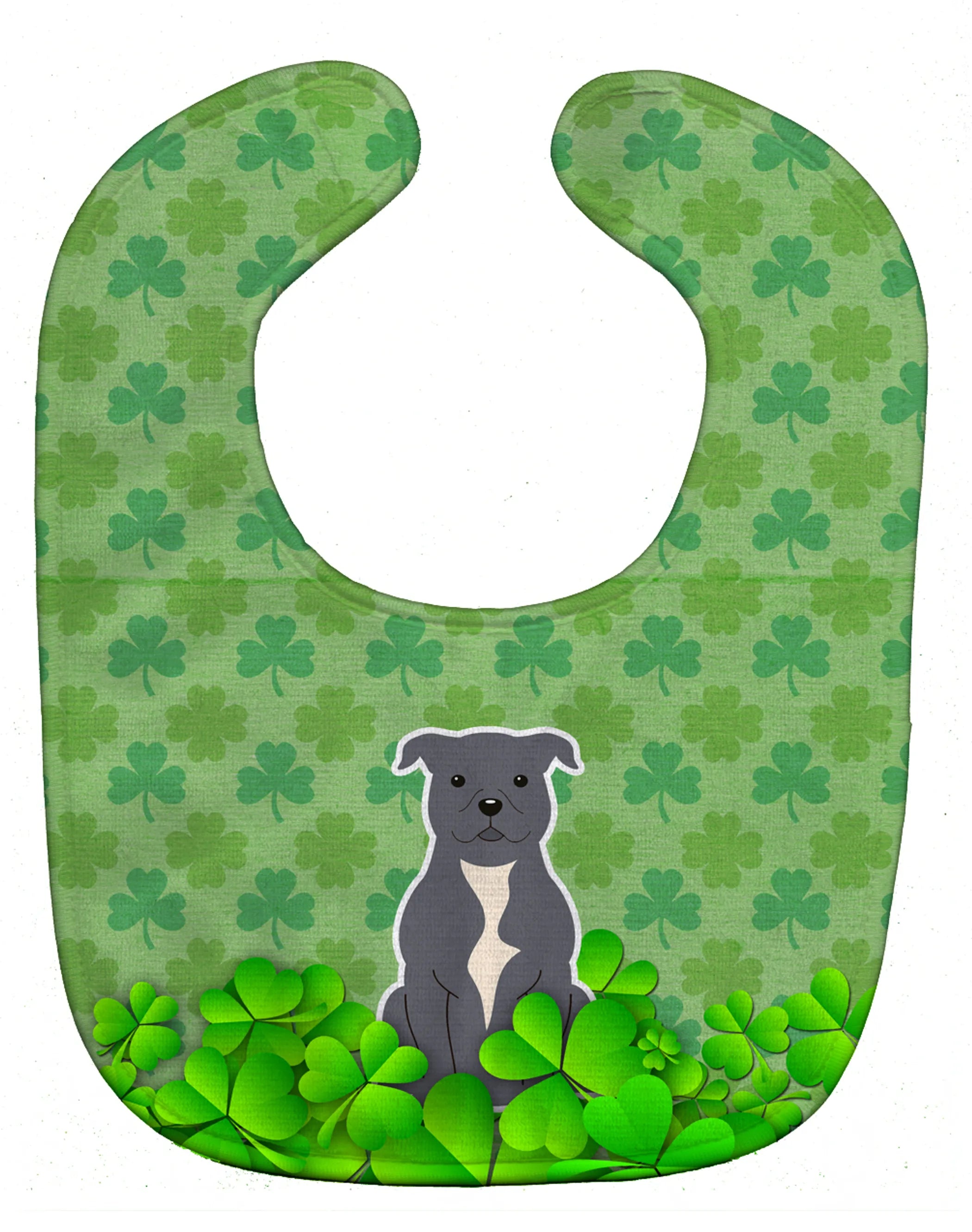 Dog Breed Shamrocks Baby Bib