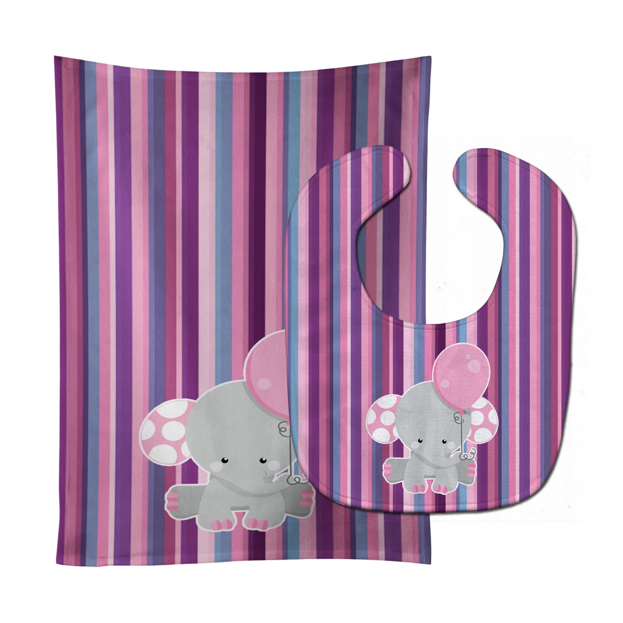 Animal Baby Bib & Burp Cloth