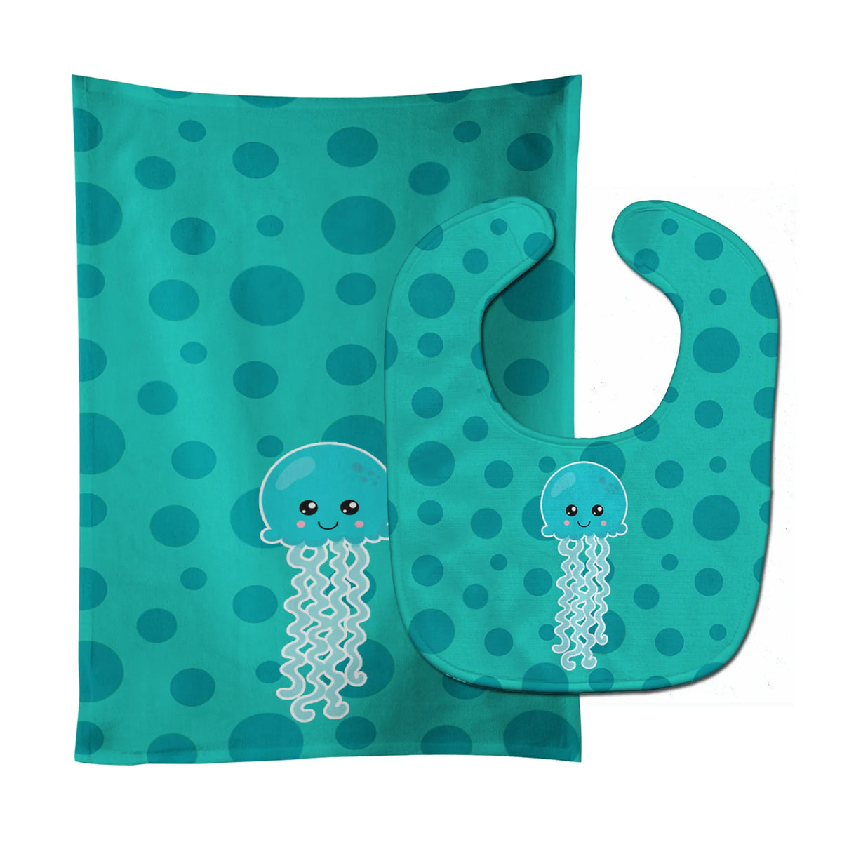 Ocean Baby Bib & Burp Cloth