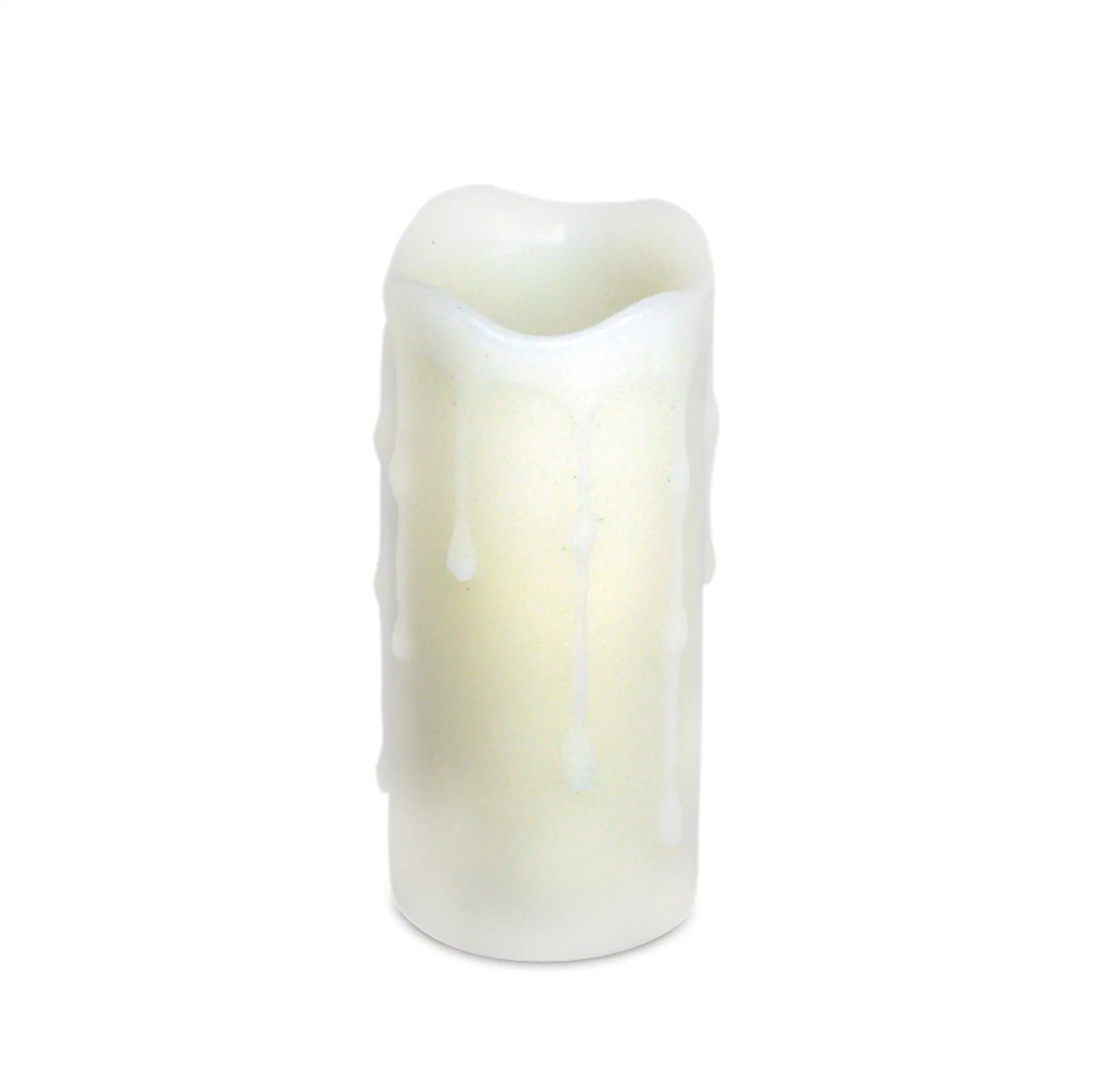 Led Wax Dripping Pillar Candle (Set Of 6) 1.75'Dx4'H Wax/Plastic - 2 Aa Batteries Not Included