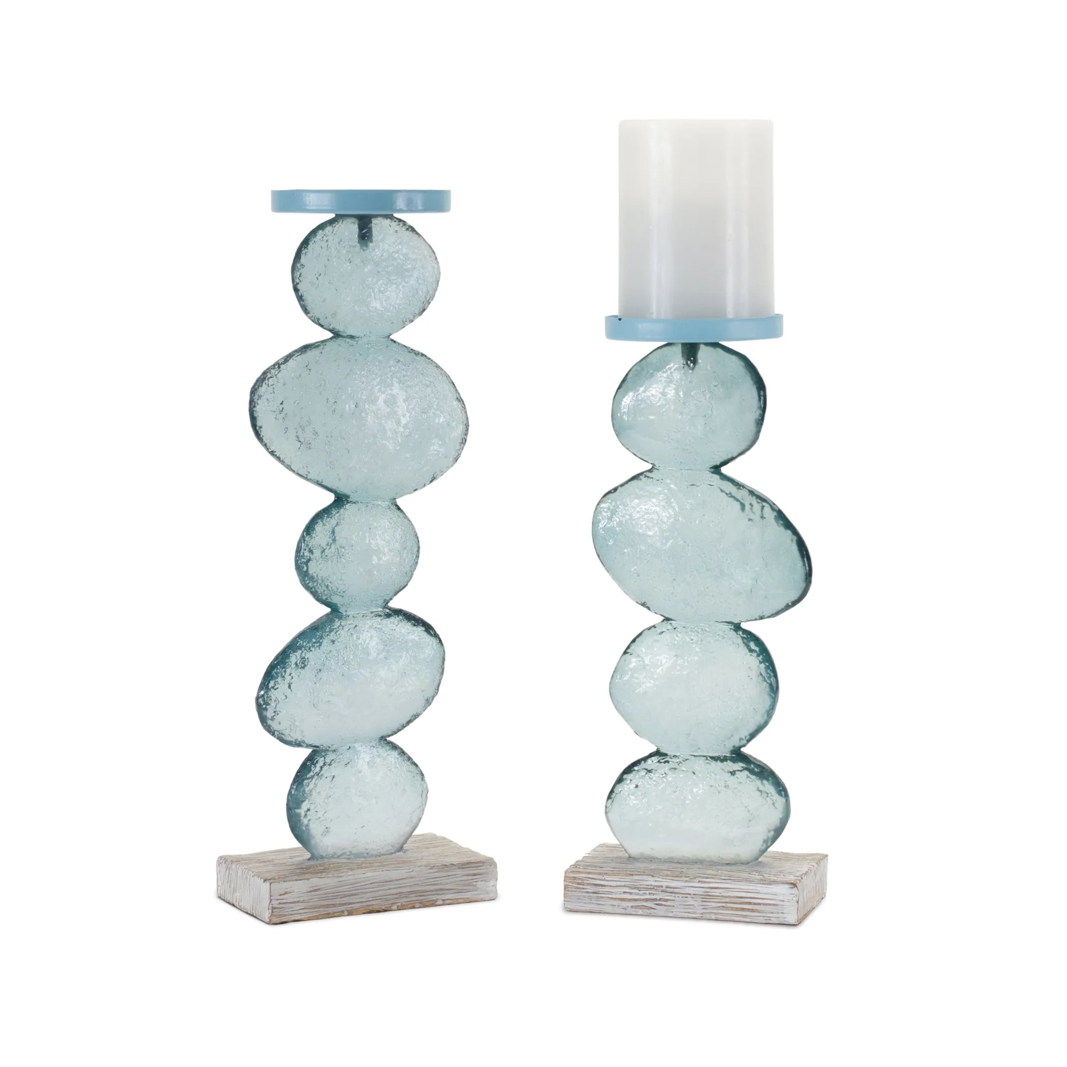 Stacking Rocks Candle Holder