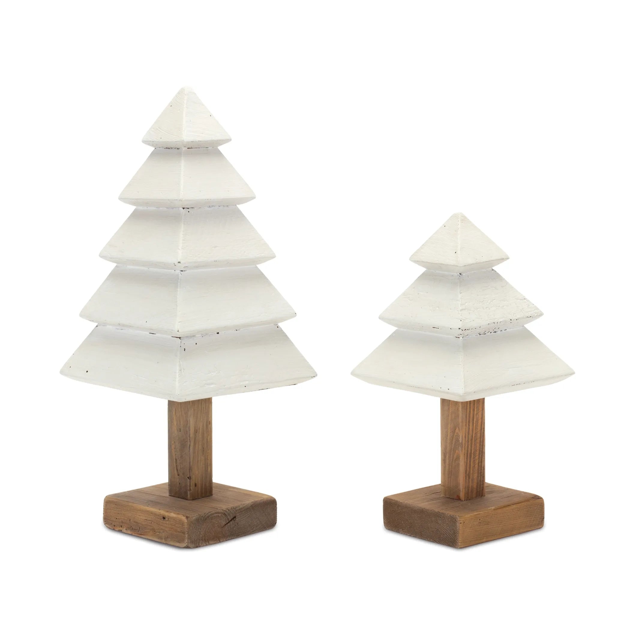 Tiered Wood Pine Tree