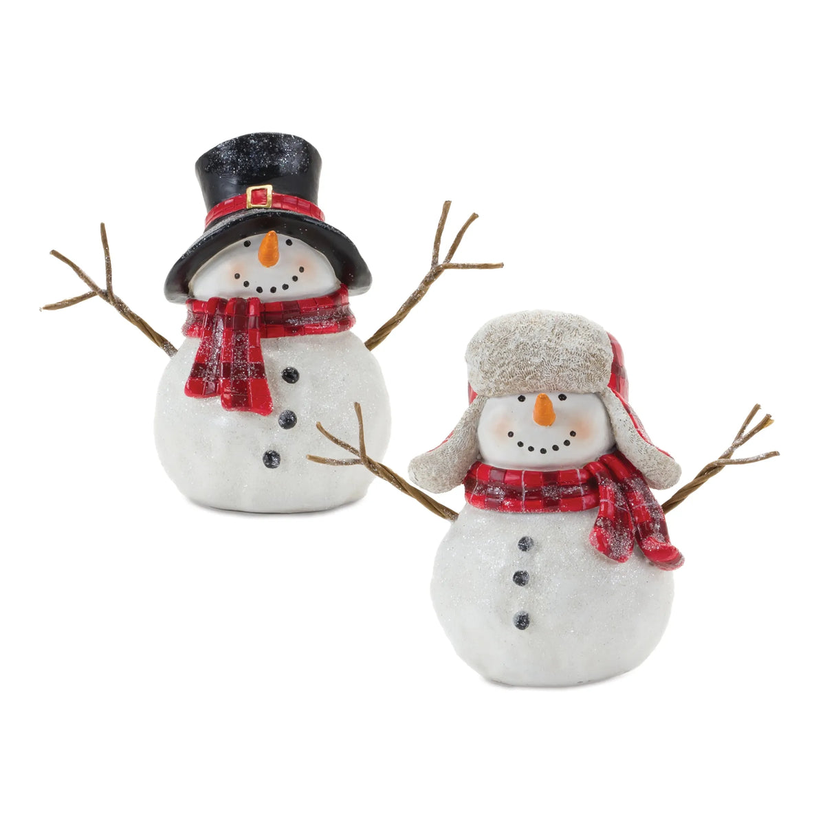 Snowman With Scarf Figurine