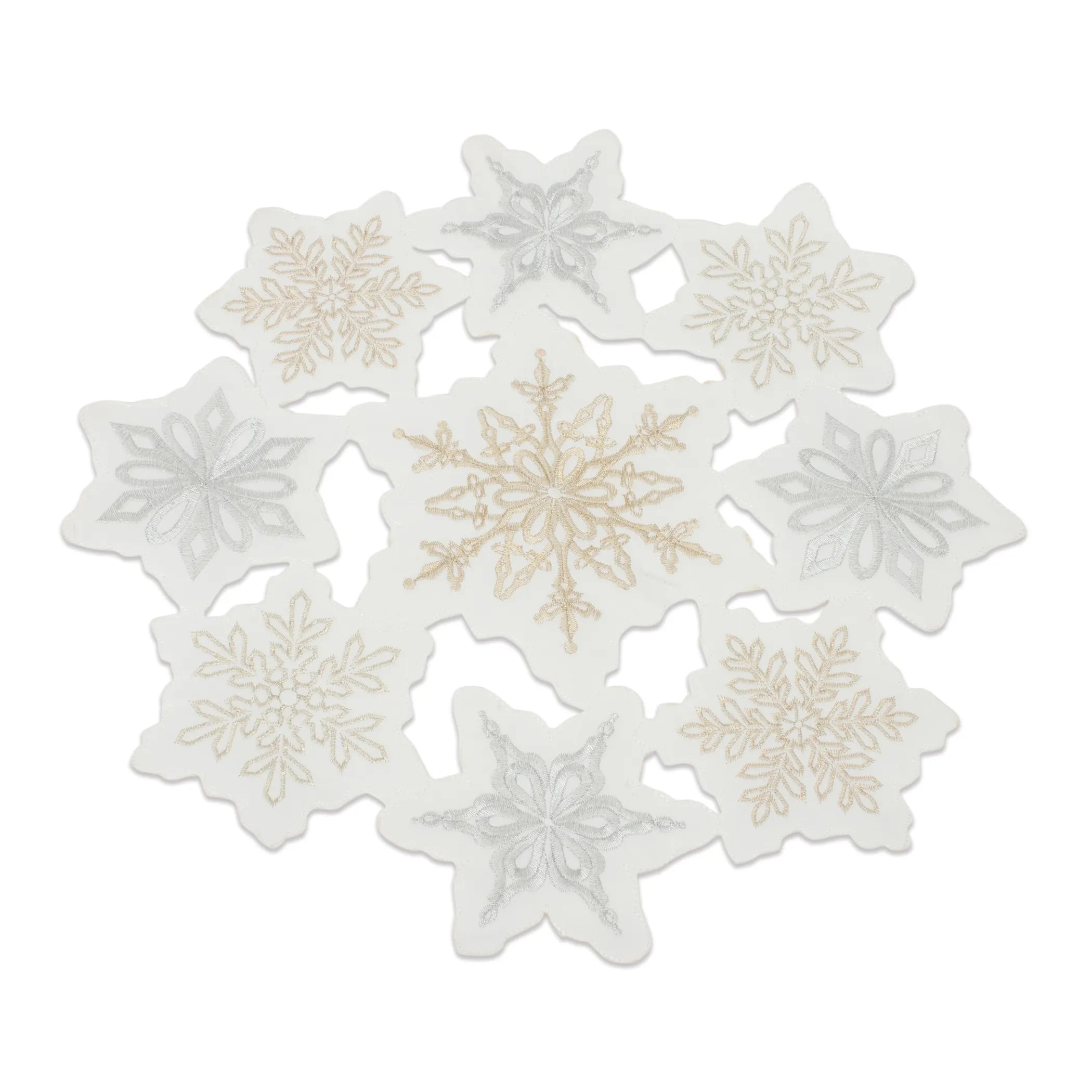 Embroidered Snowflake Doily