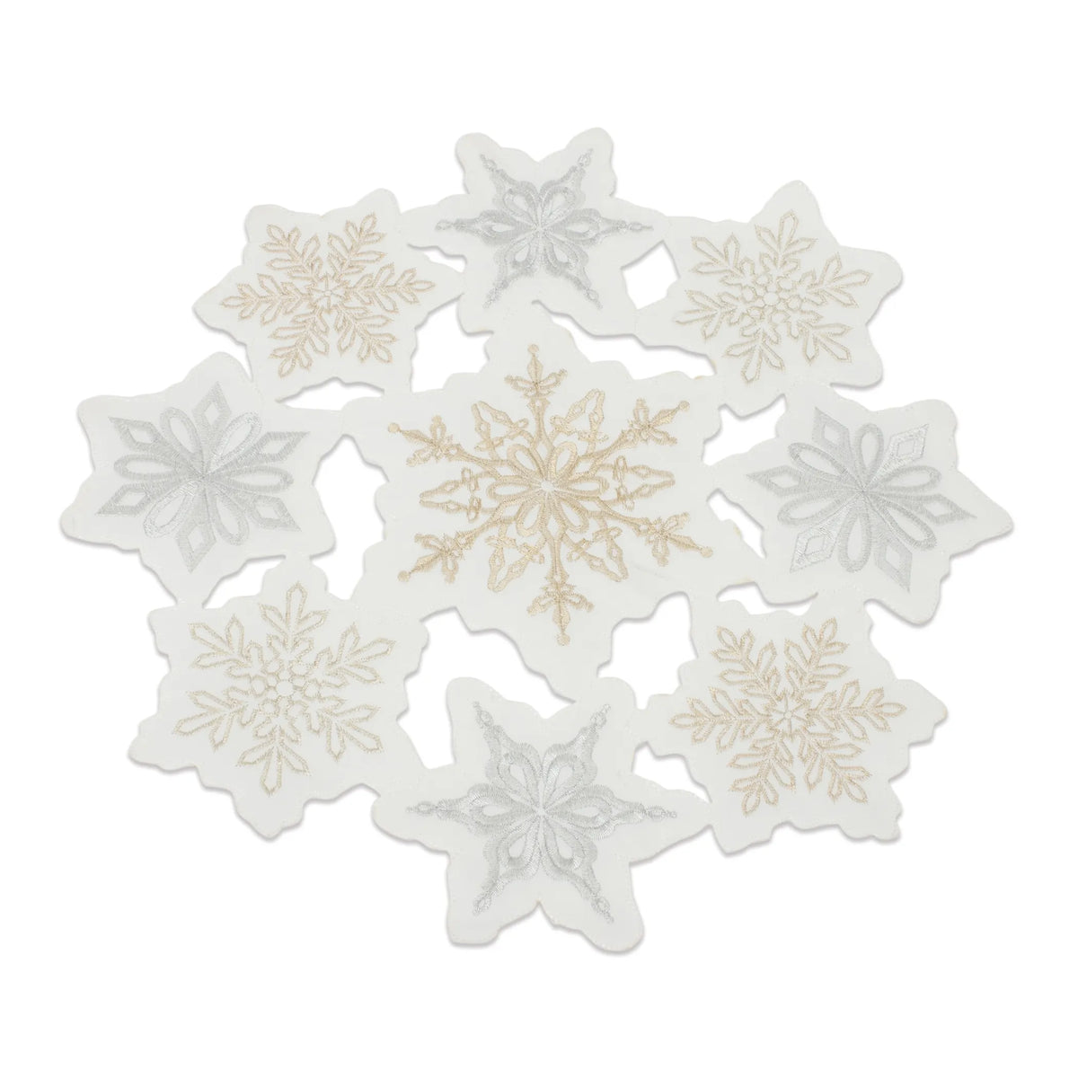 Embroidered Snowflake Doily