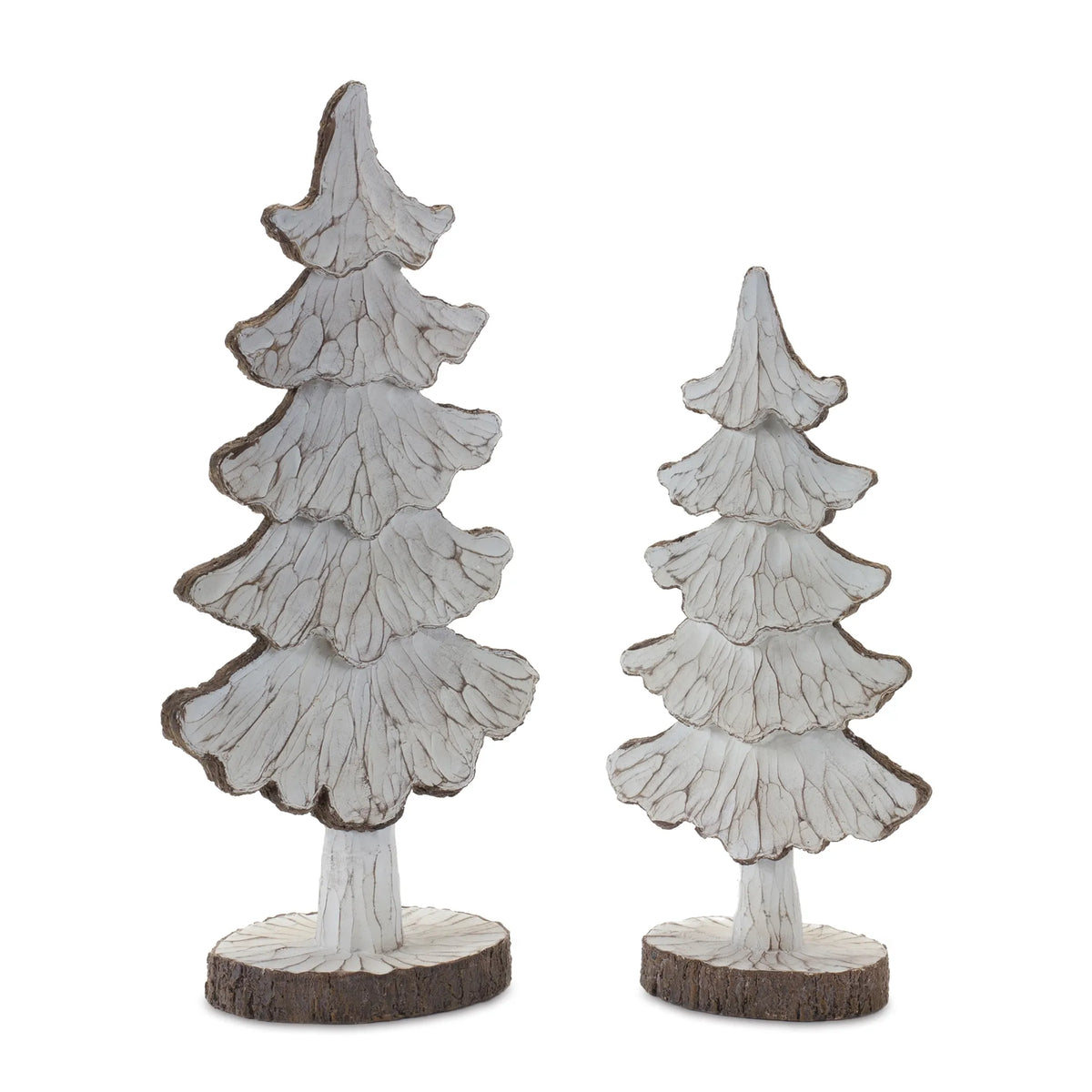Carved Pine Tree Decor