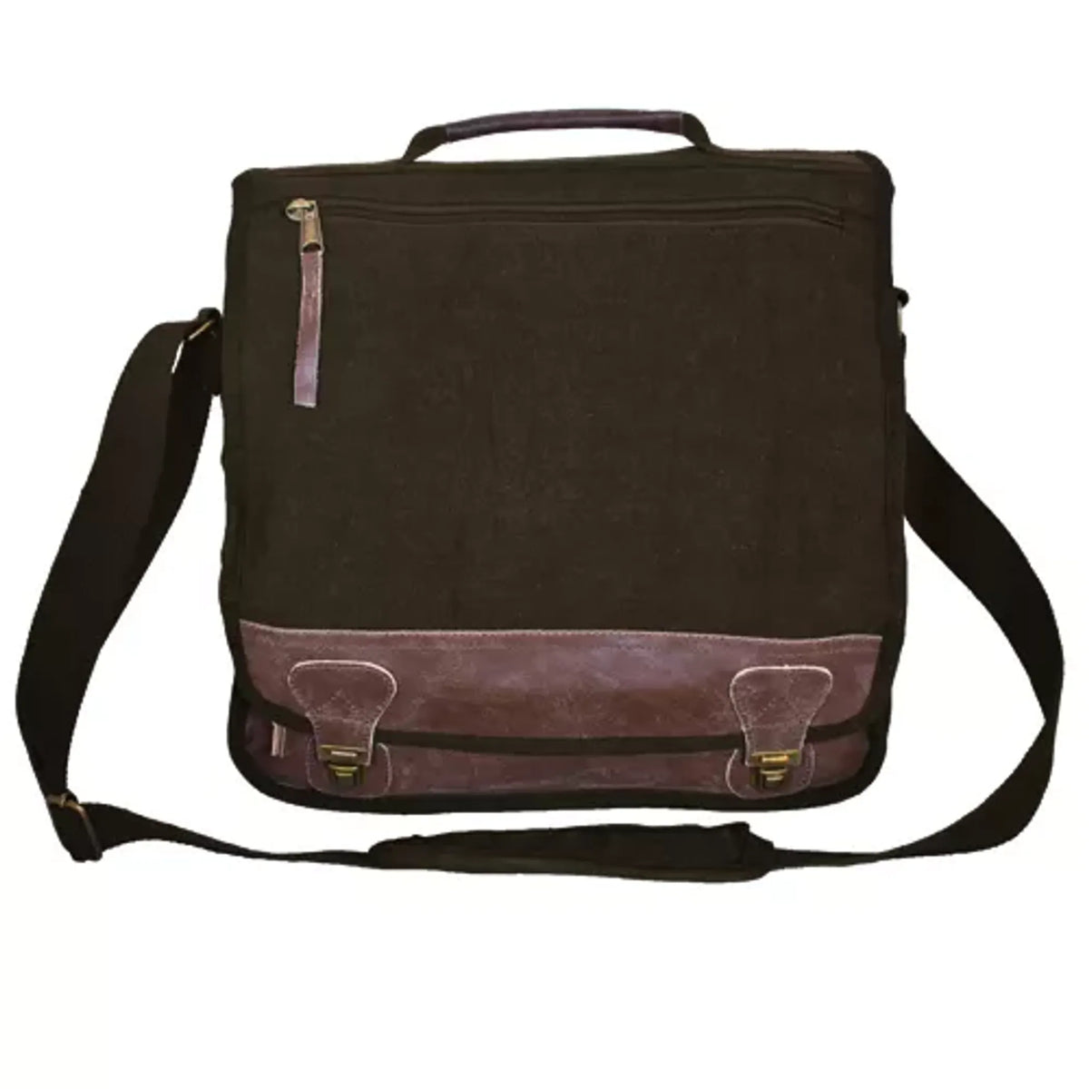 Classic' Euro-Style Messenger Bag - Vintage Brown
