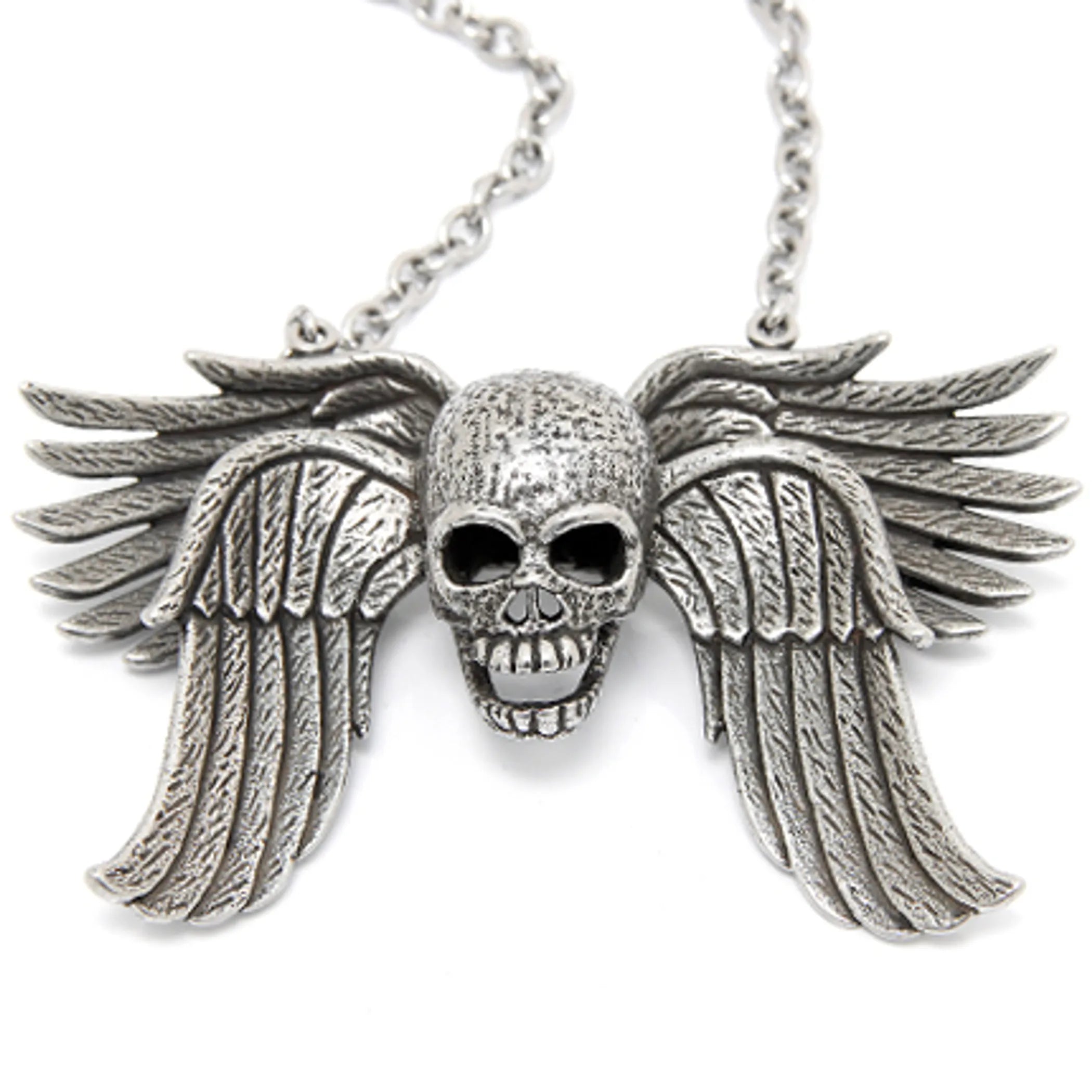 Immortalia - Skull With Wing Necklace