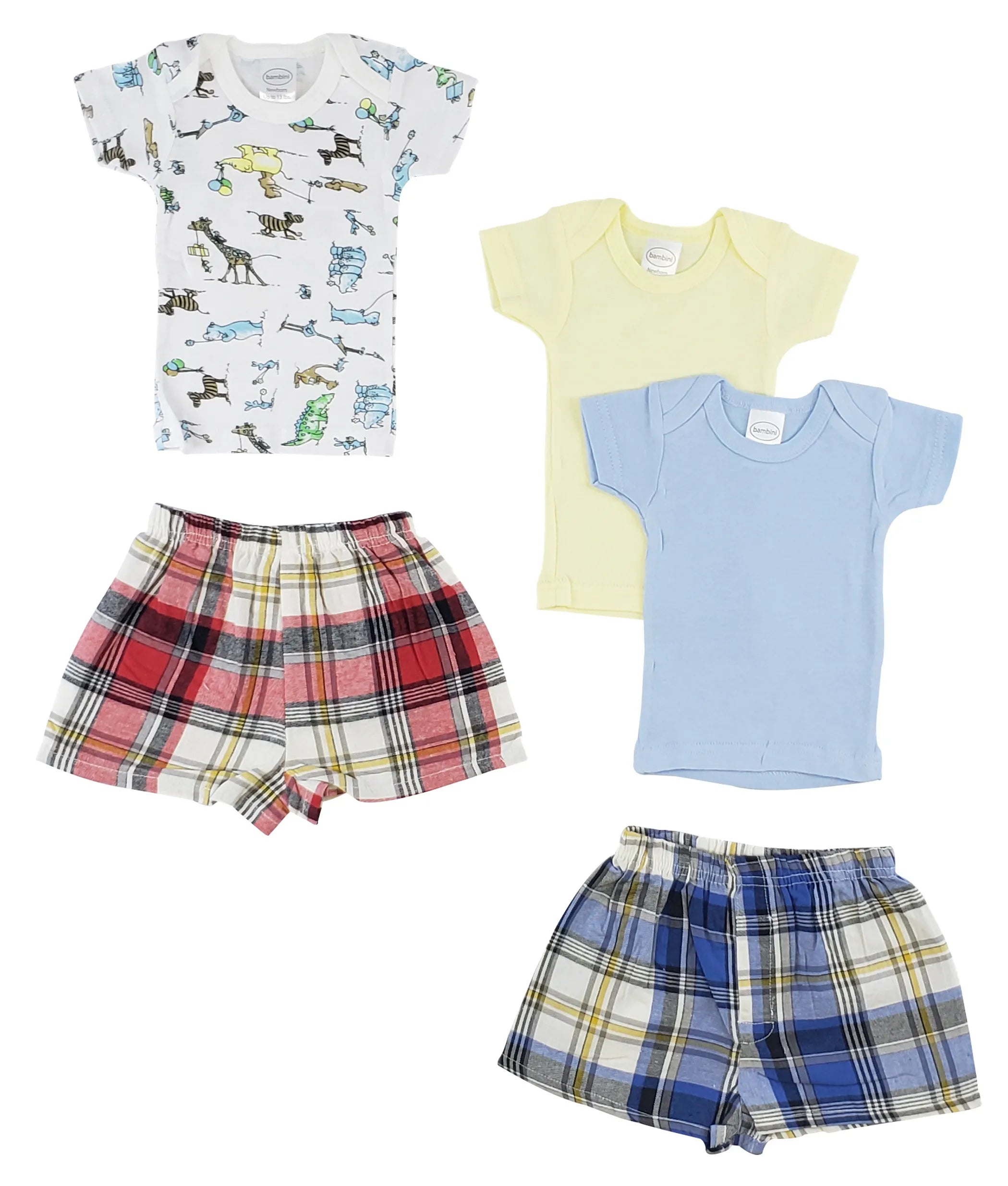 Bambini Infant Girls T-Shirts And Boxer Shorts