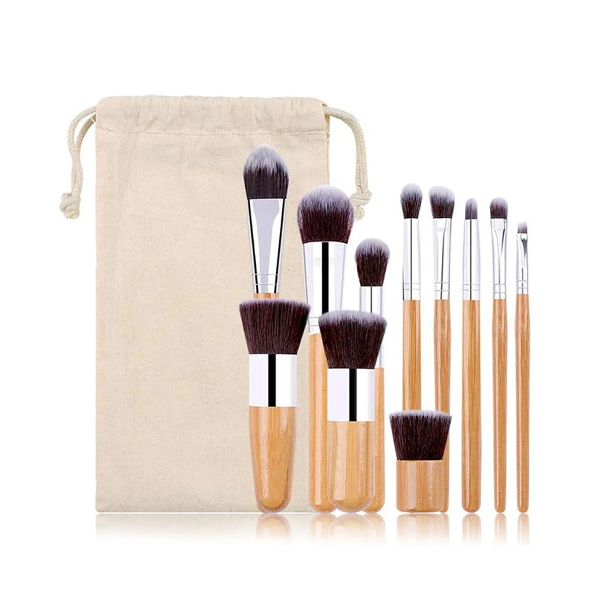 Lucky Beauty Bamboo Brush Set Of 11 Pieces