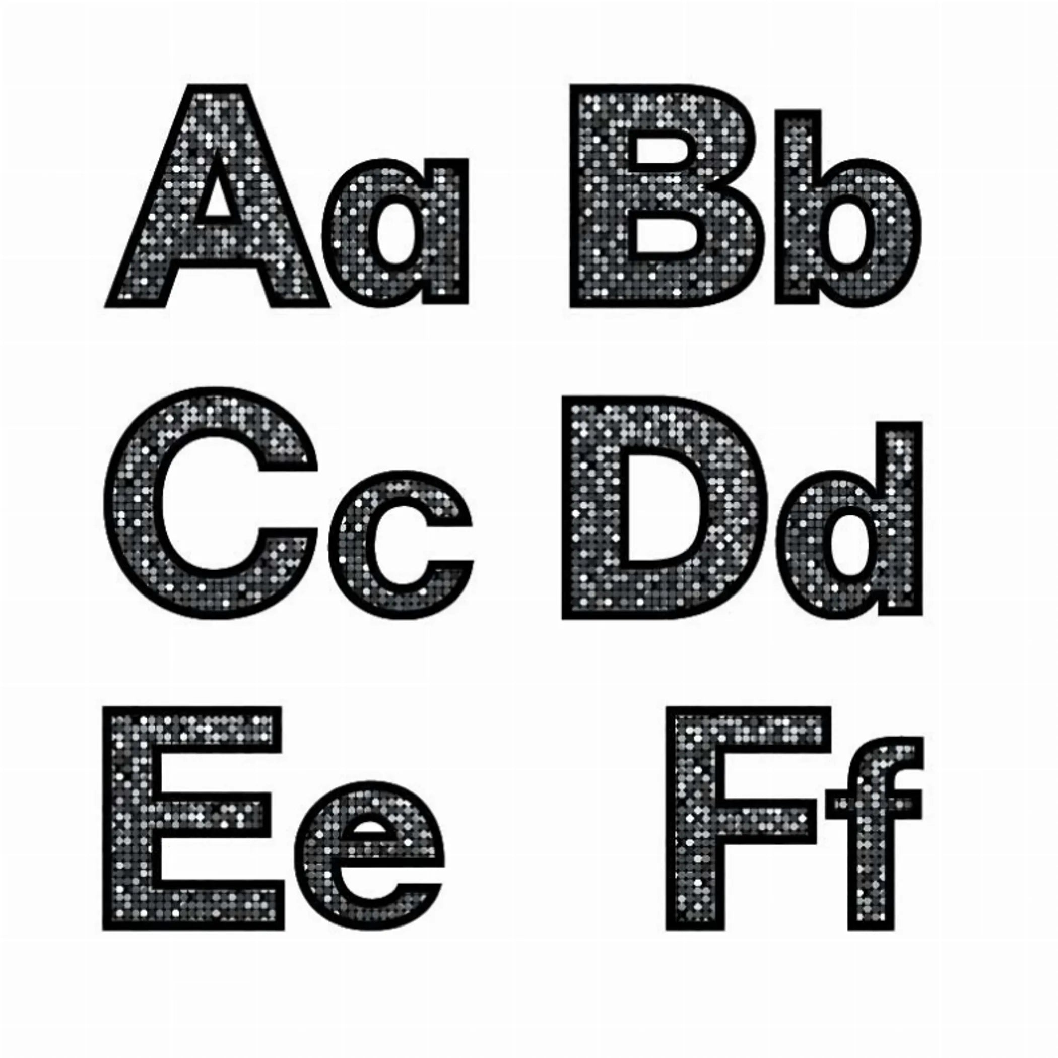 Bodacious Black Punch-Out Letters