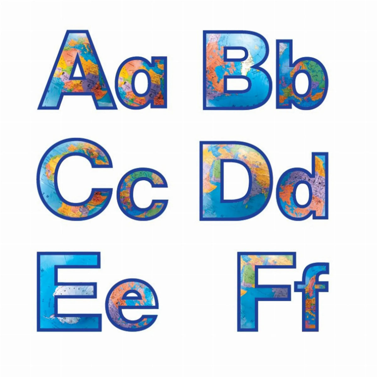 Globes Punch-Out Letters