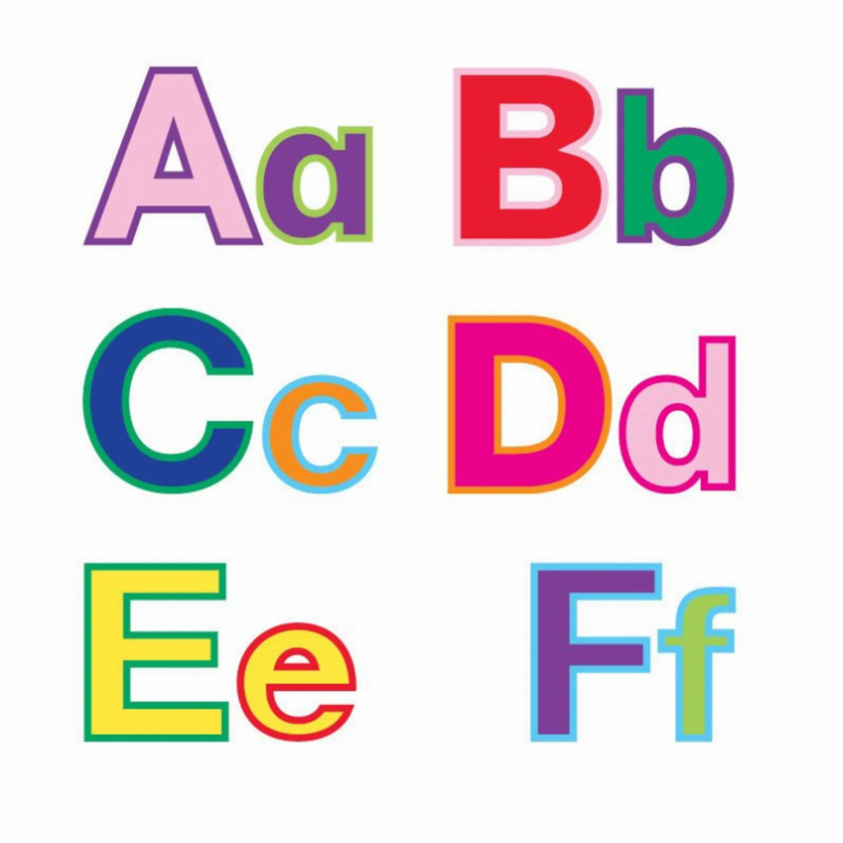 Rainbow Punch-Out Letters