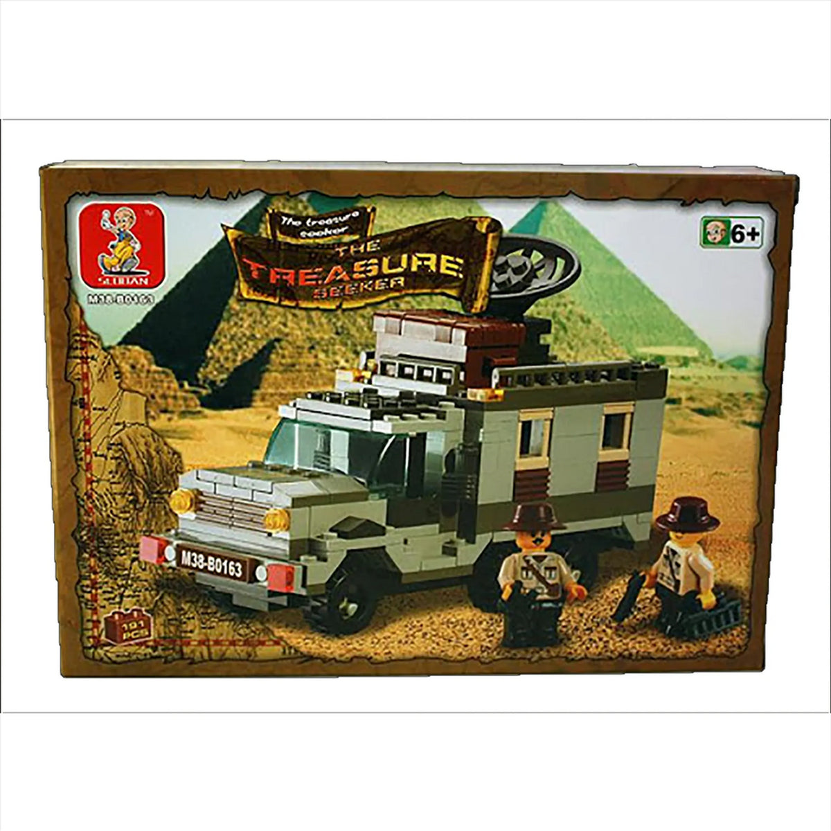 Treasure Seeker Radar Truck Building Brick Kit (191 Pcs)