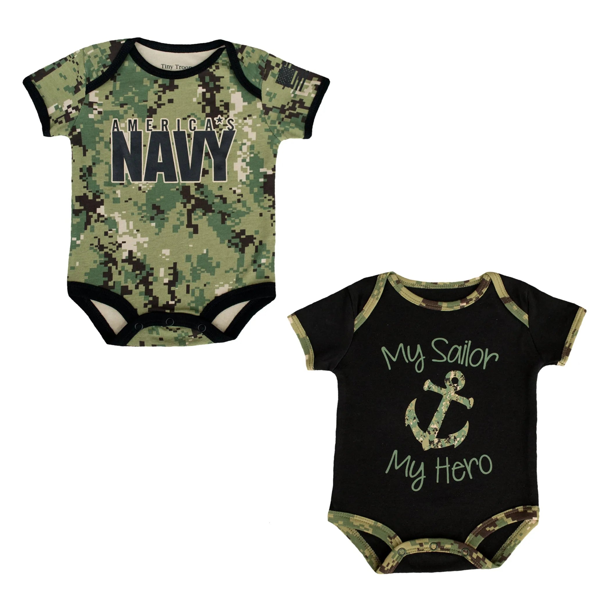 Navy NWU Baby Bodysuits