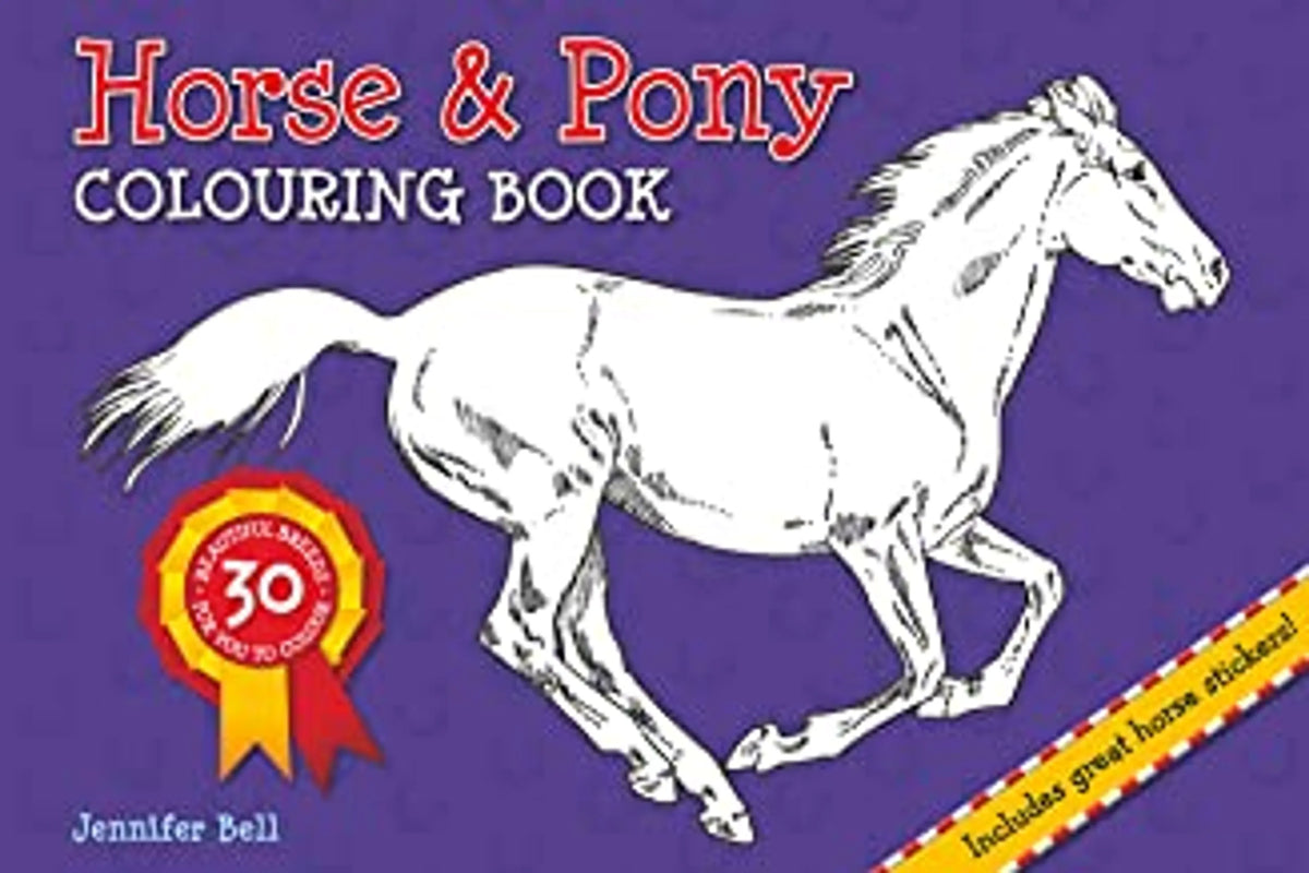 Horse & Pony Colouring Book (Age 6+)