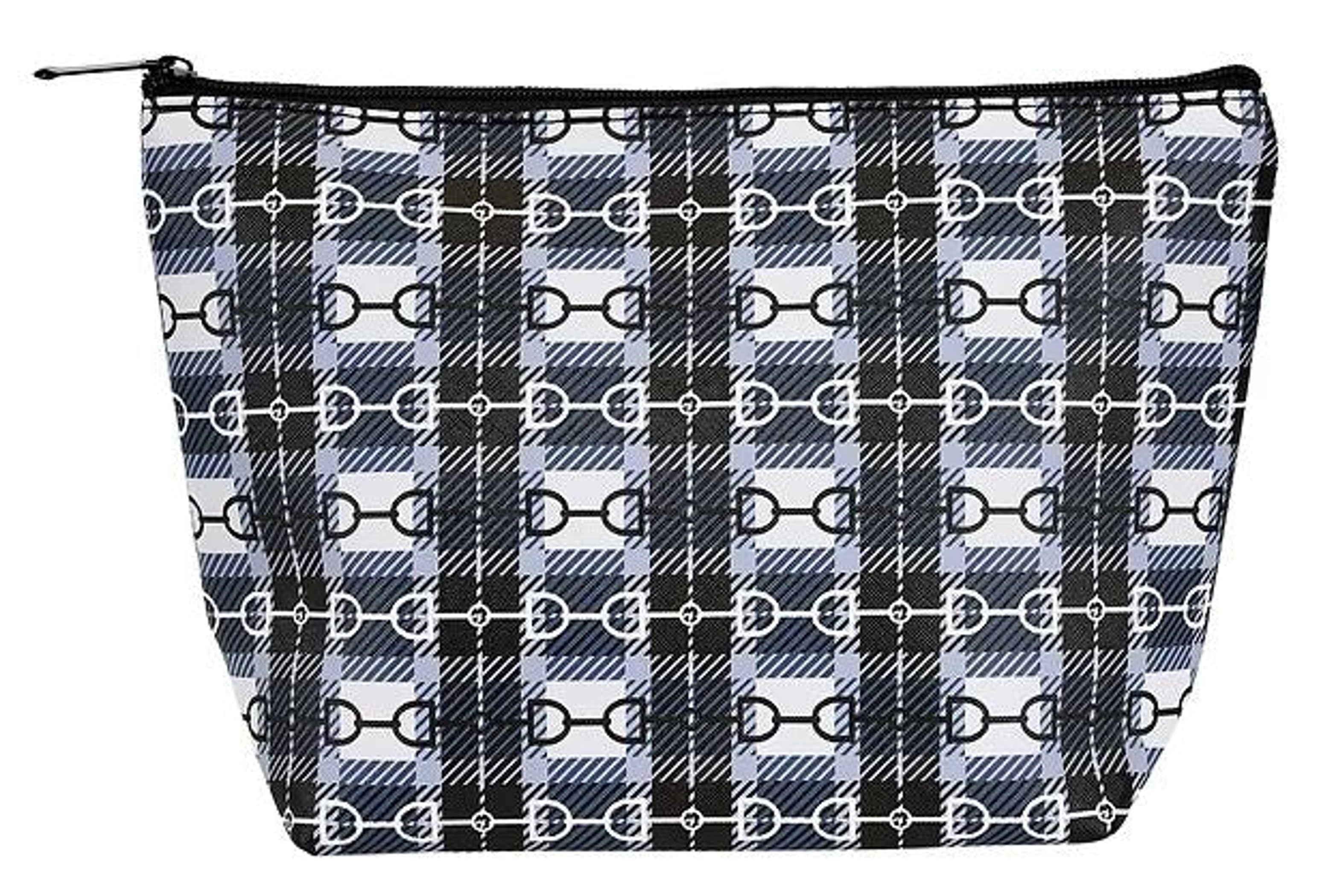 Awst Int'L Snaffle Bit Plaid Large Cosmetic Pouch