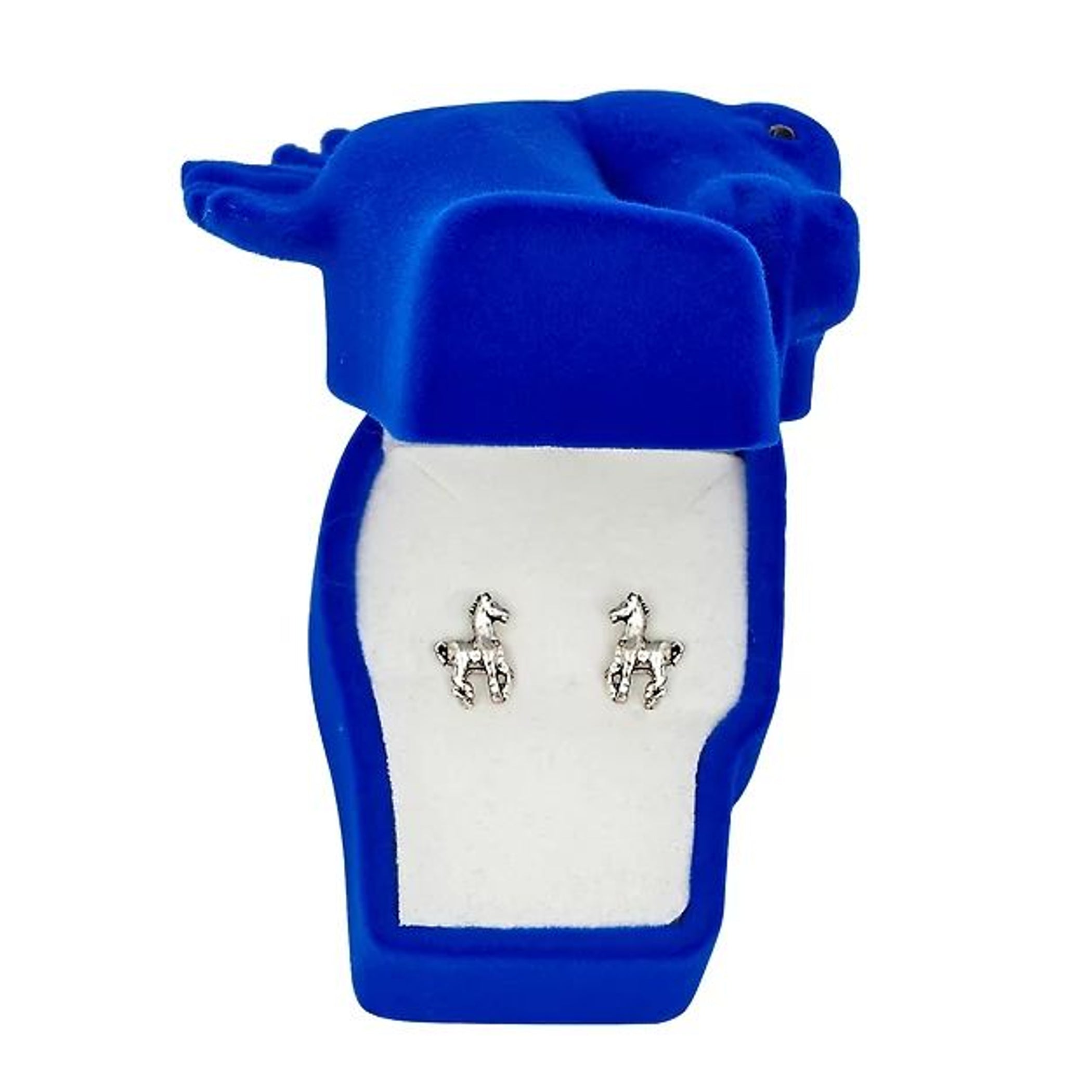 Awst Int'L Prancing Pony Earrings Withhorse Head Gift Box