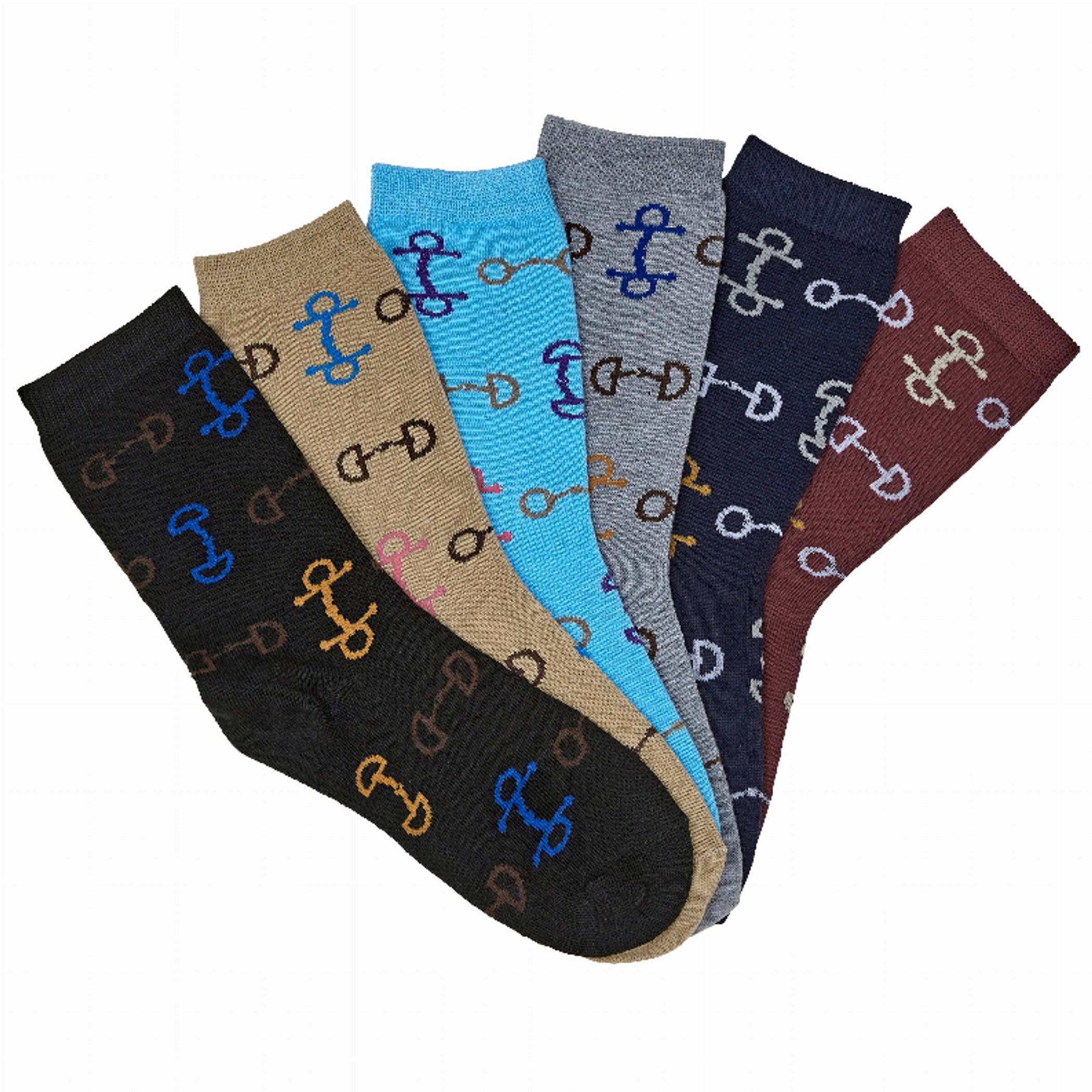 Awst Int'L Ladies' 'Lila' Snaffle Bits Crew Socks
