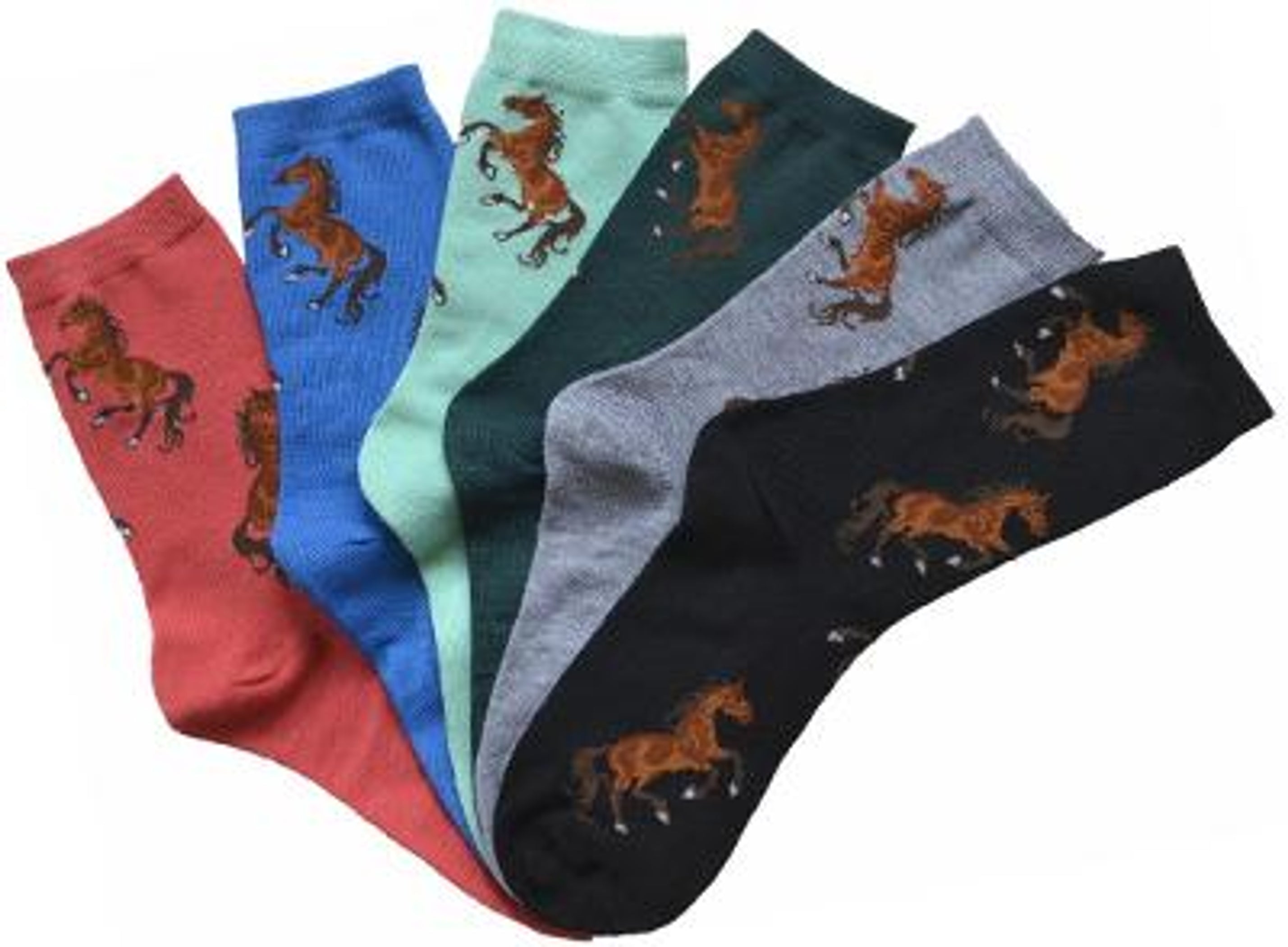 Awst Int'L Ladies' 'Lila' Bay Horses Crew Socks