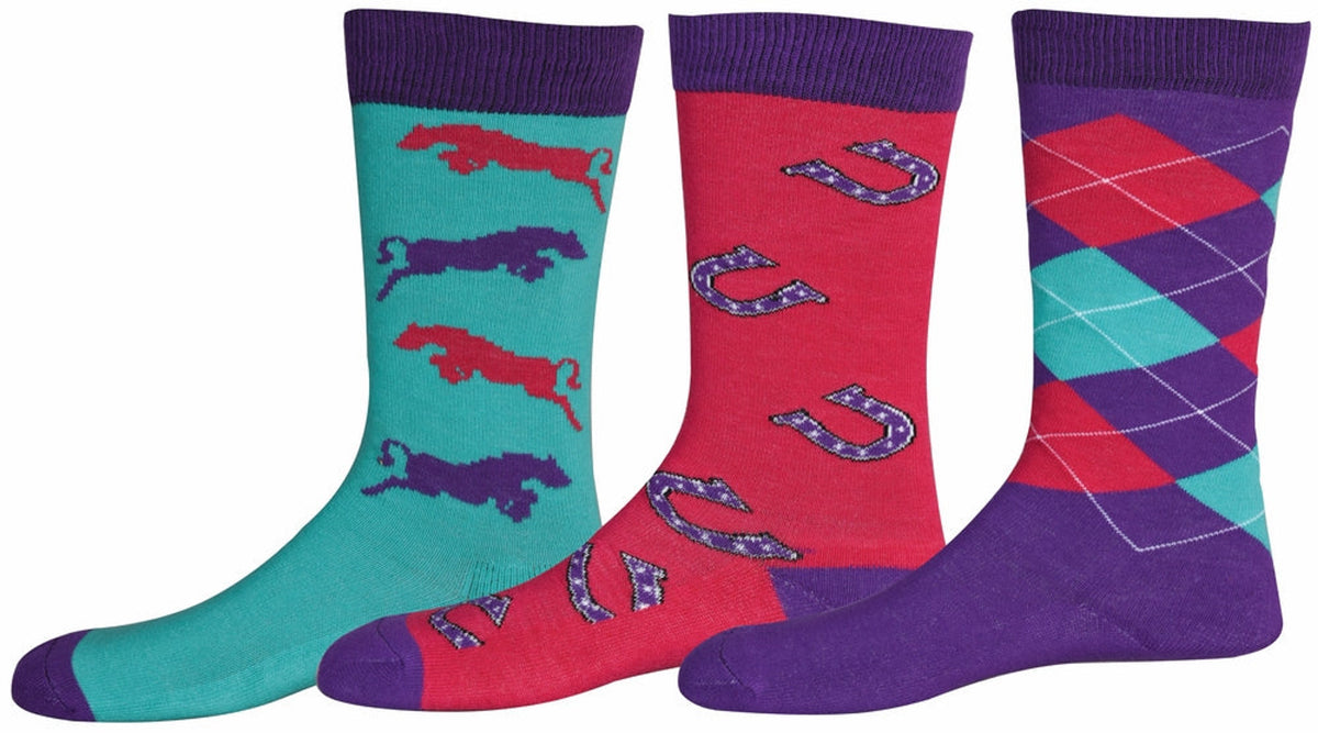 Tuffrider Children'S Trio Ankle Socks