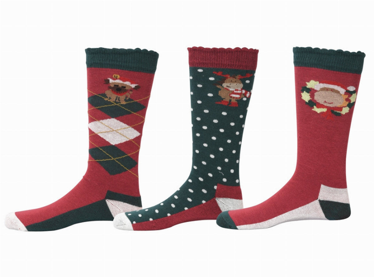 Tuffrider Holly Kids Socks - 3 Pack