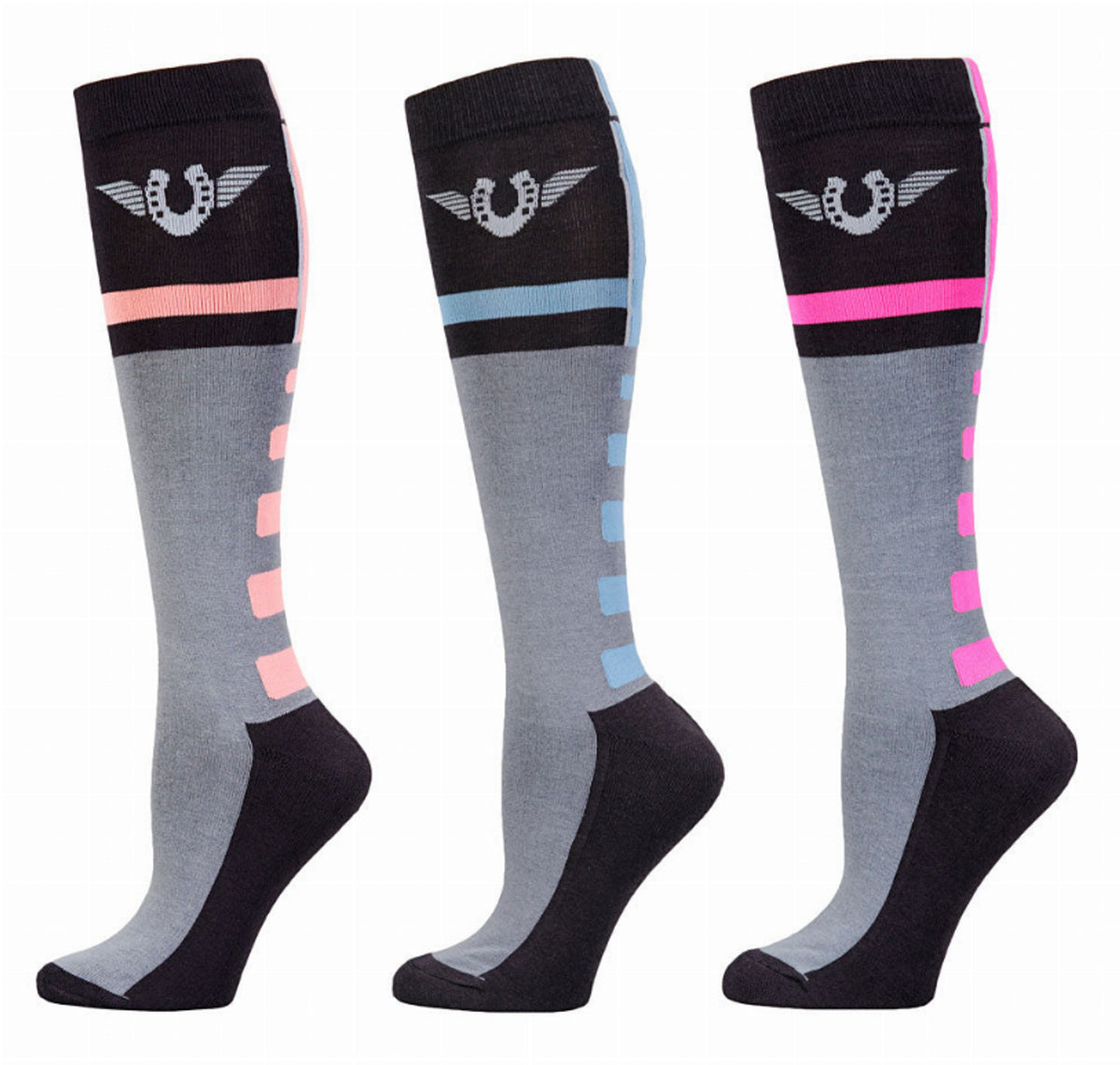 Tuffrider Ladies Impulsion Knee Hi Socks - 3 Pack