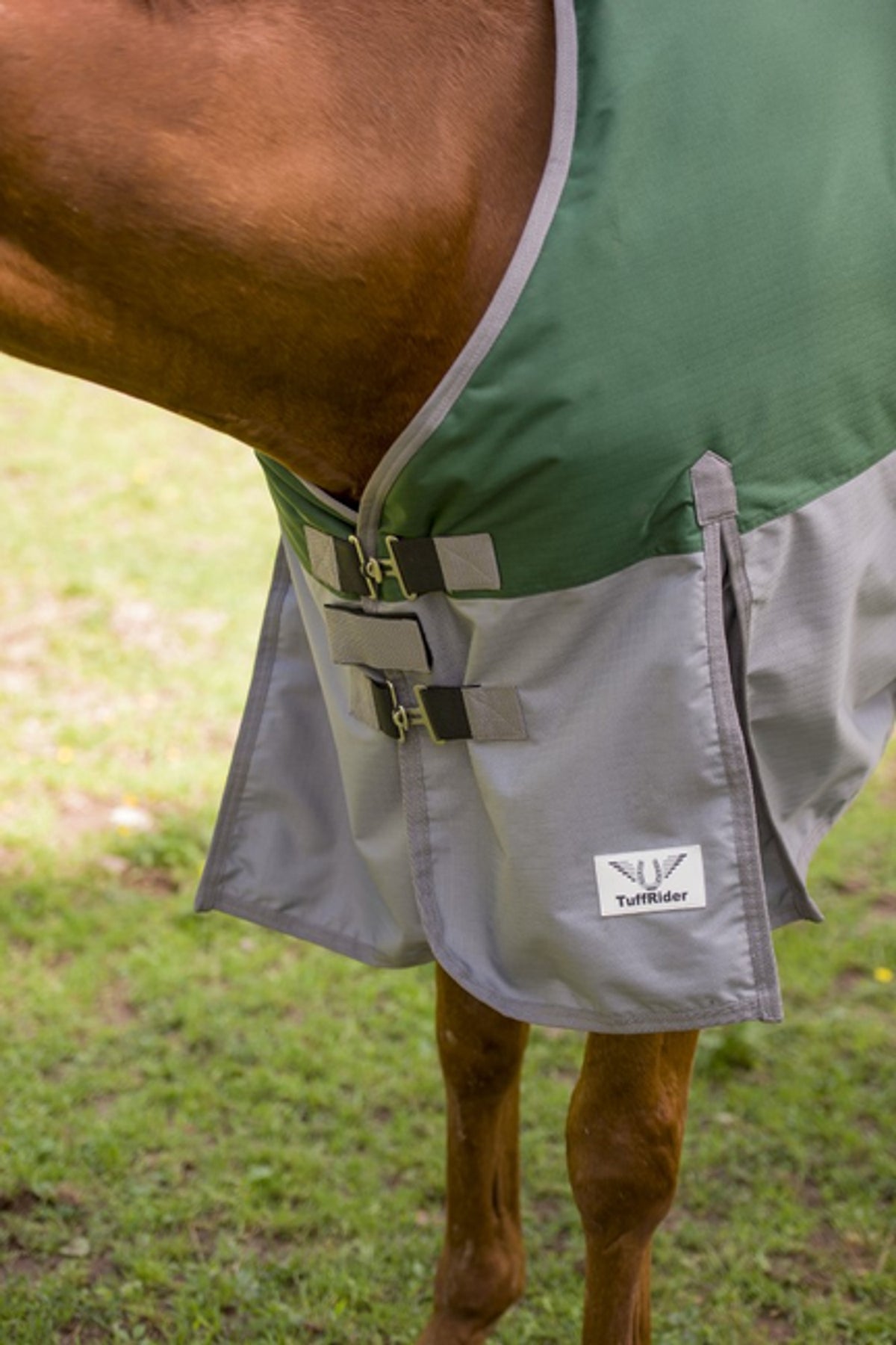 Tuffrider Mini 1200D Ripstop Medium Weight 200Gms Two Tone Turnout Blanket With Standard Neck