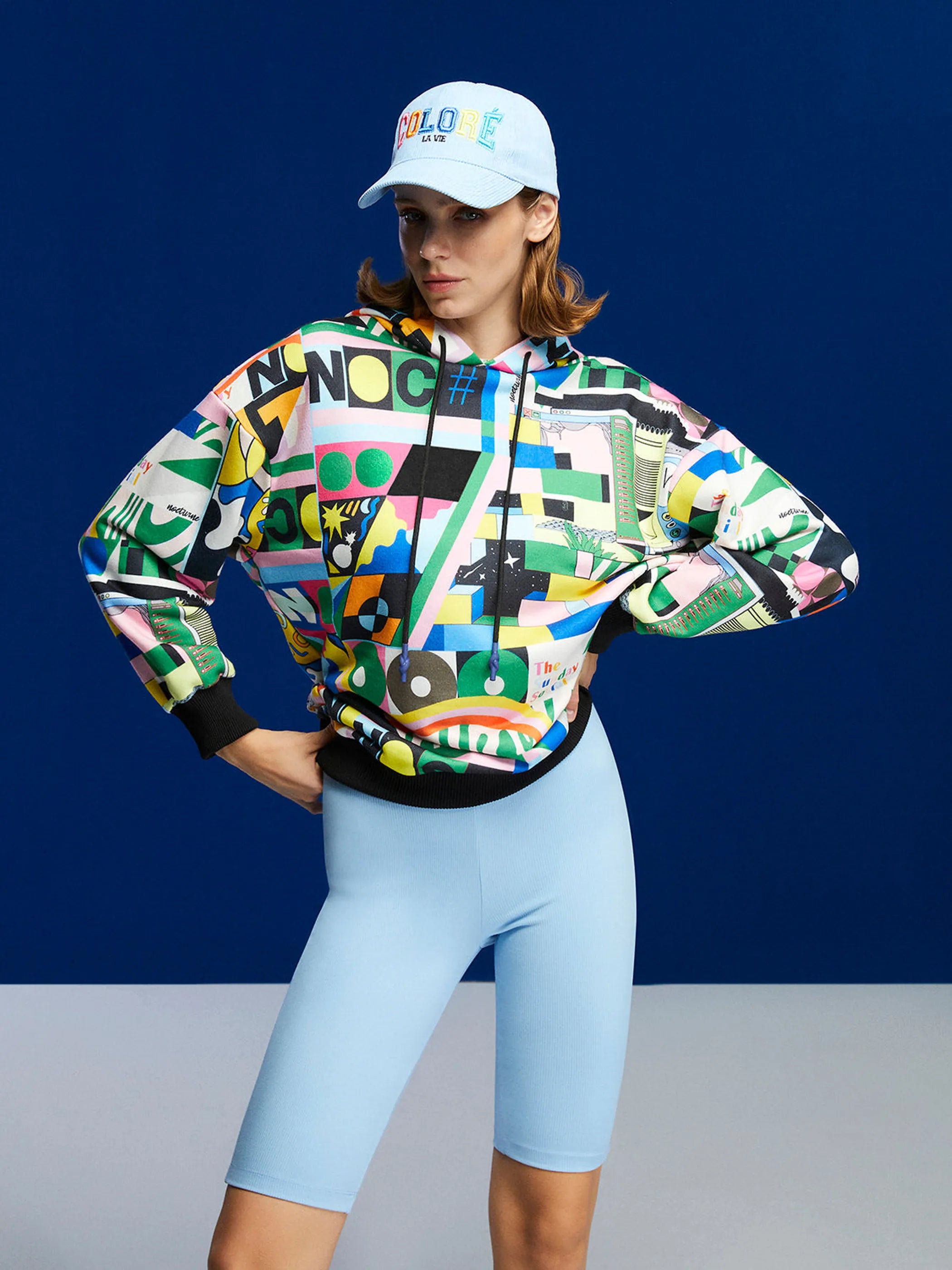 Print Oversized Sweatshirt