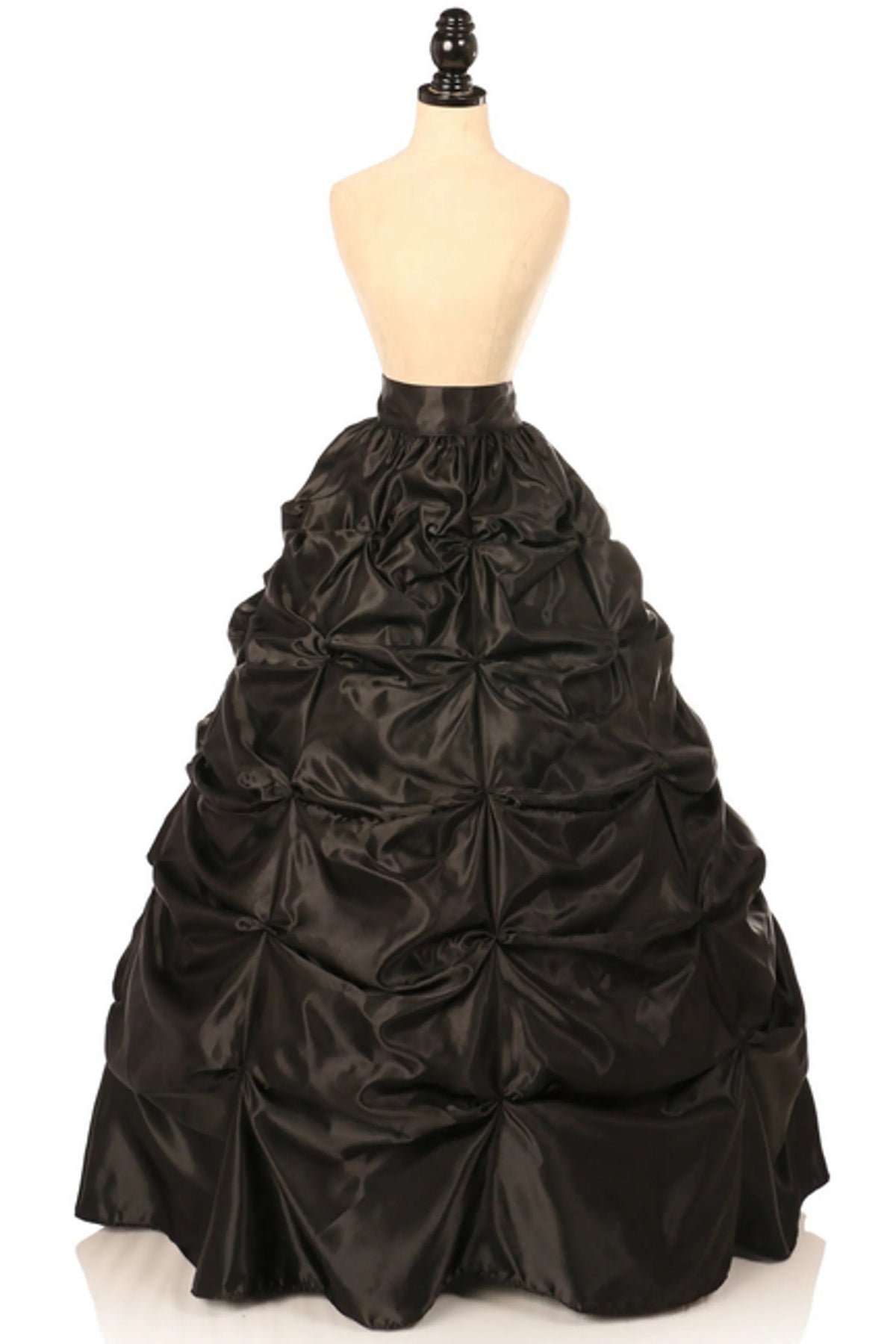 Satin Pick-Up Long Skirt
