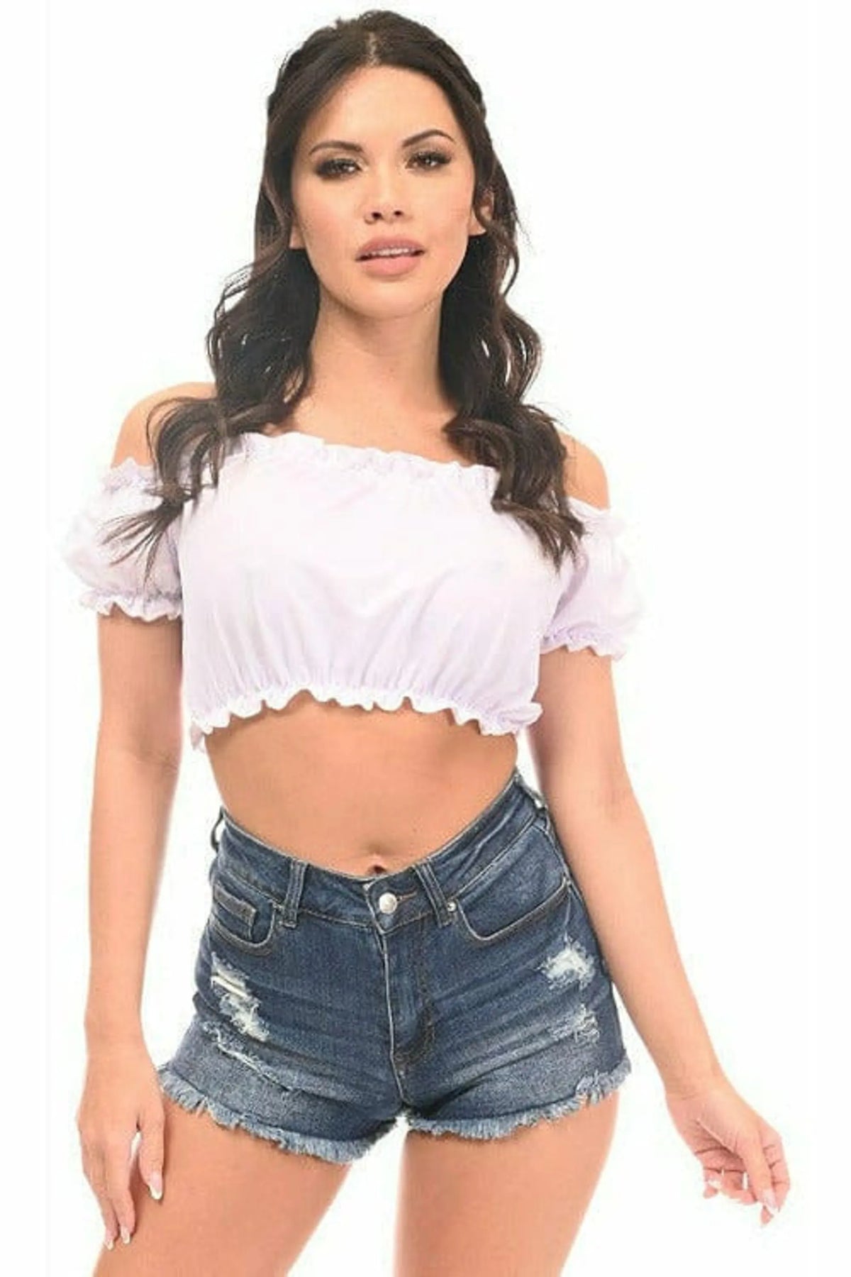 Short Sleeve Peasant Top