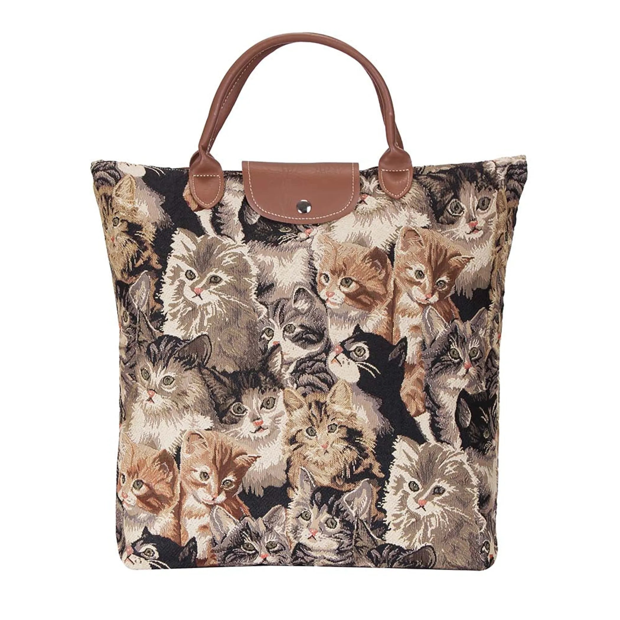 Cat Foldaway Grocery Bag