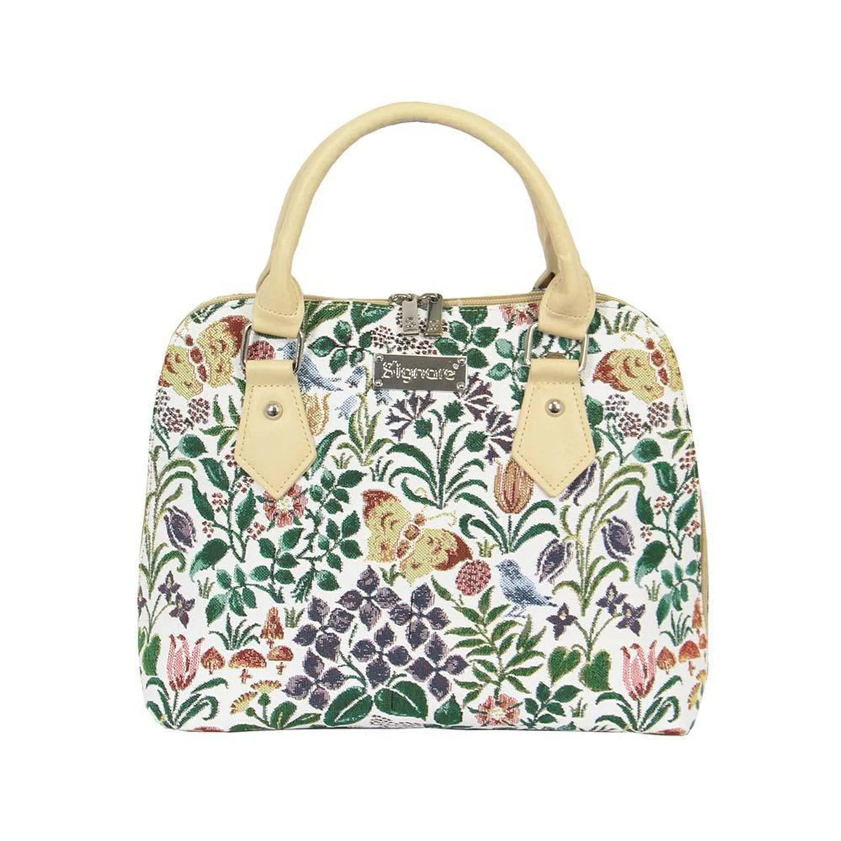 Charles Voysey Spring Flower Convertible Top Handle Purse Handbag