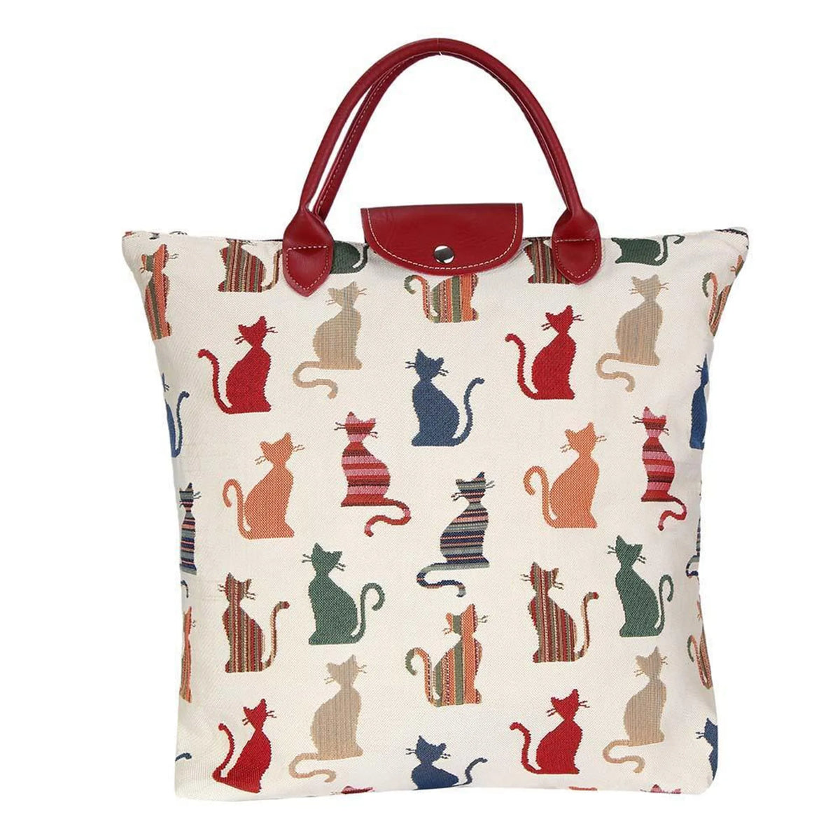 Cheeky Cat Foldaway Grocery Bag