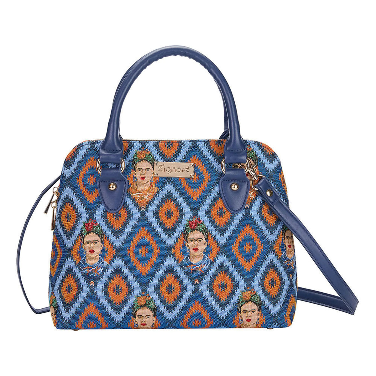 Frida Kahlo Convertible Top Handle Purse Handbag