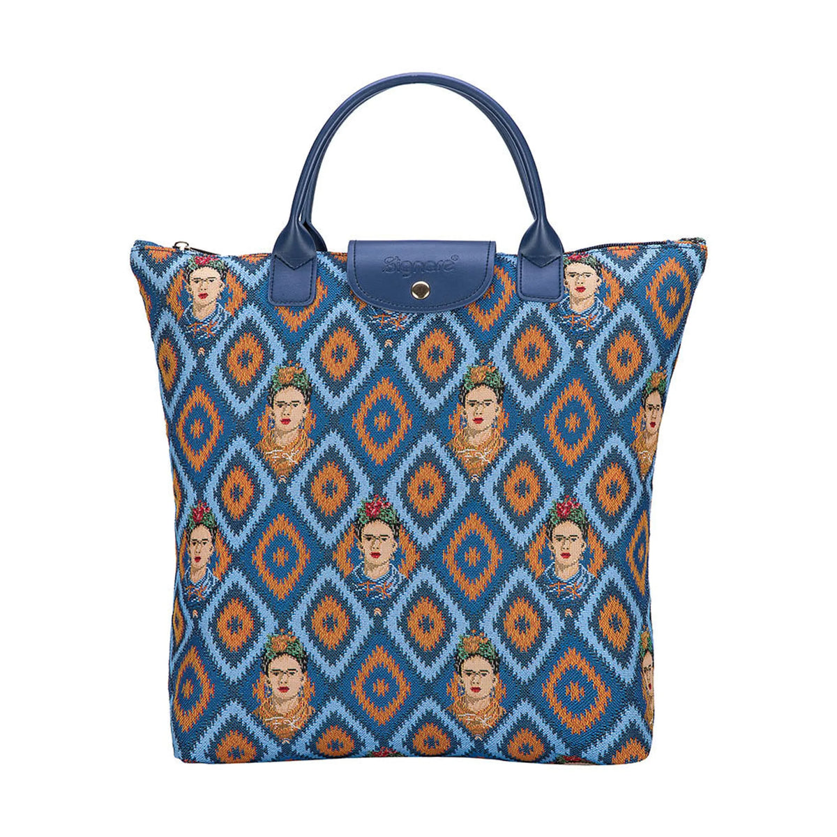 Frida Kahlo Foldaway Grocery Bag
