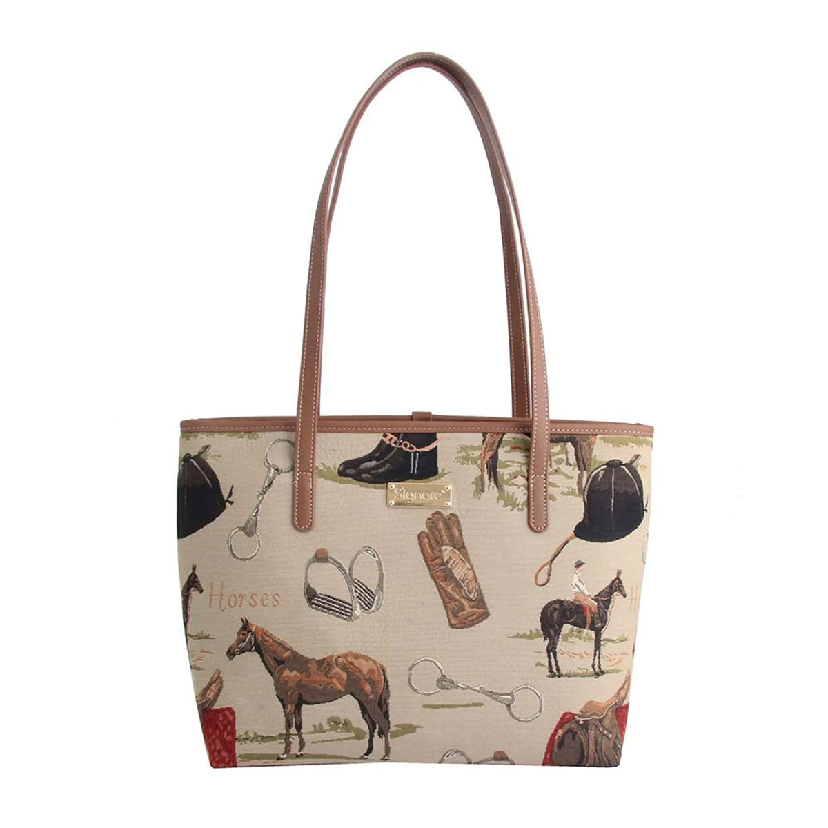 Horse College/Shoulder Tote Bag