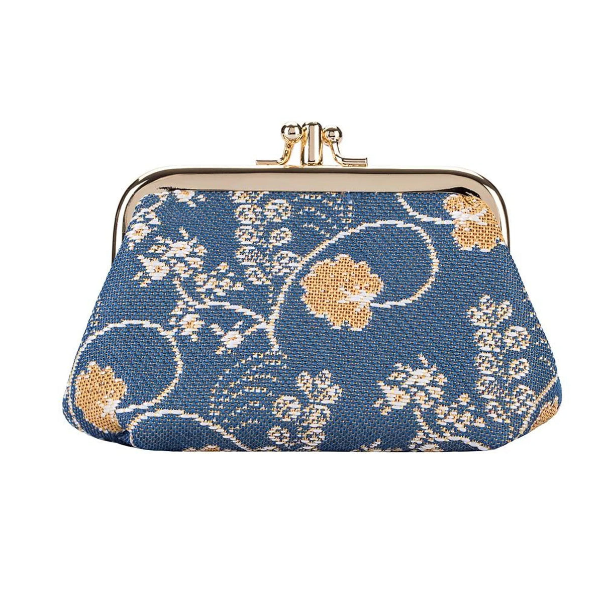 Jane Austen Blue Coin Clasp Frame Purse Wallet