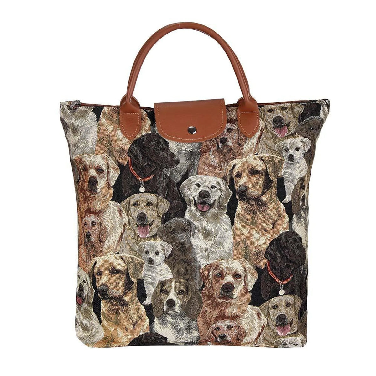 Labrador Dog Foldaway Grocery Bag