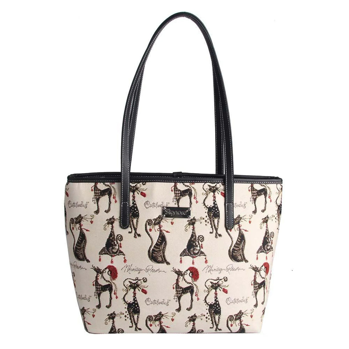 Marilyn Robertson Catitudes College/Shoulder Tote Bag