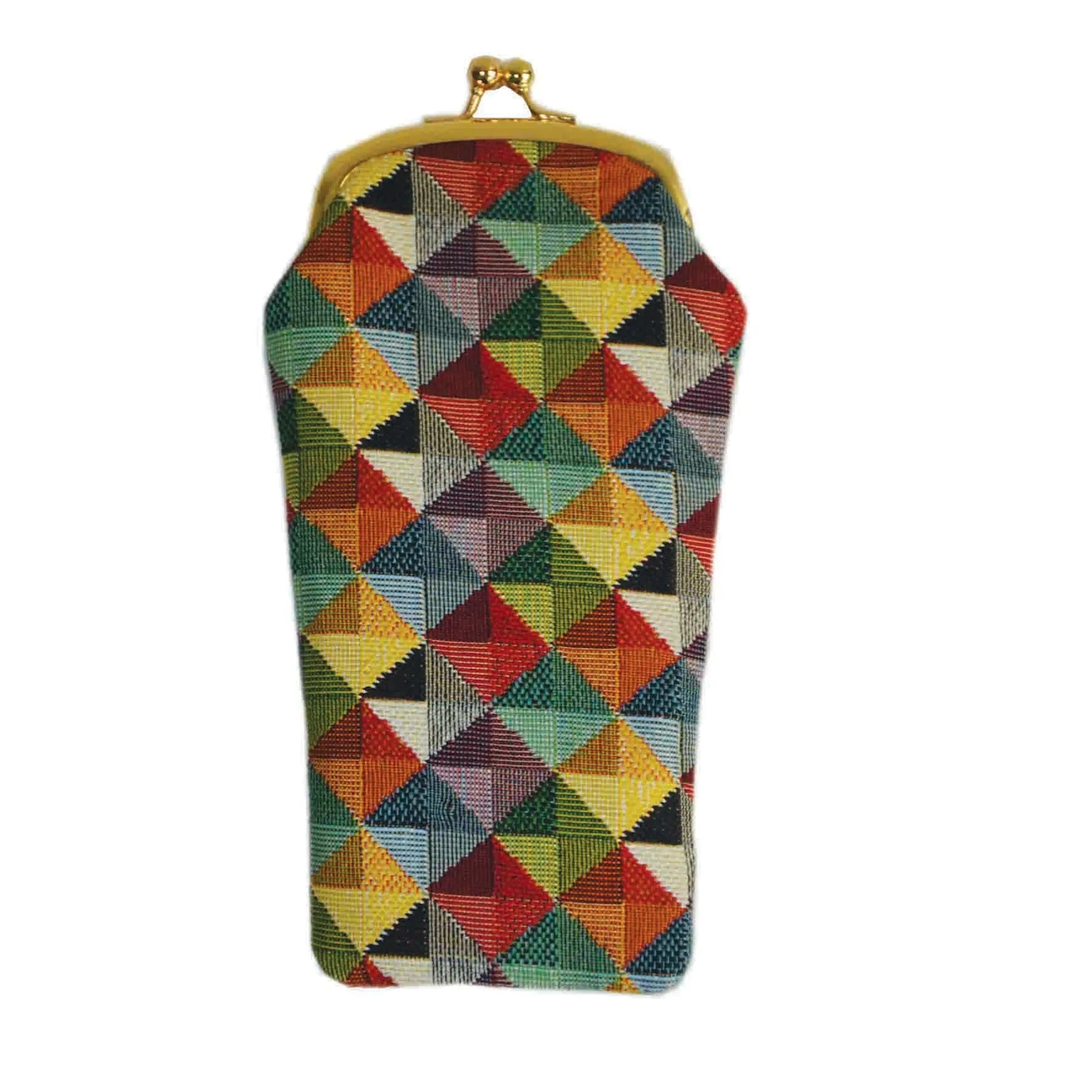 Multicolor Triangle Glasses Sunglasses Pouch Case